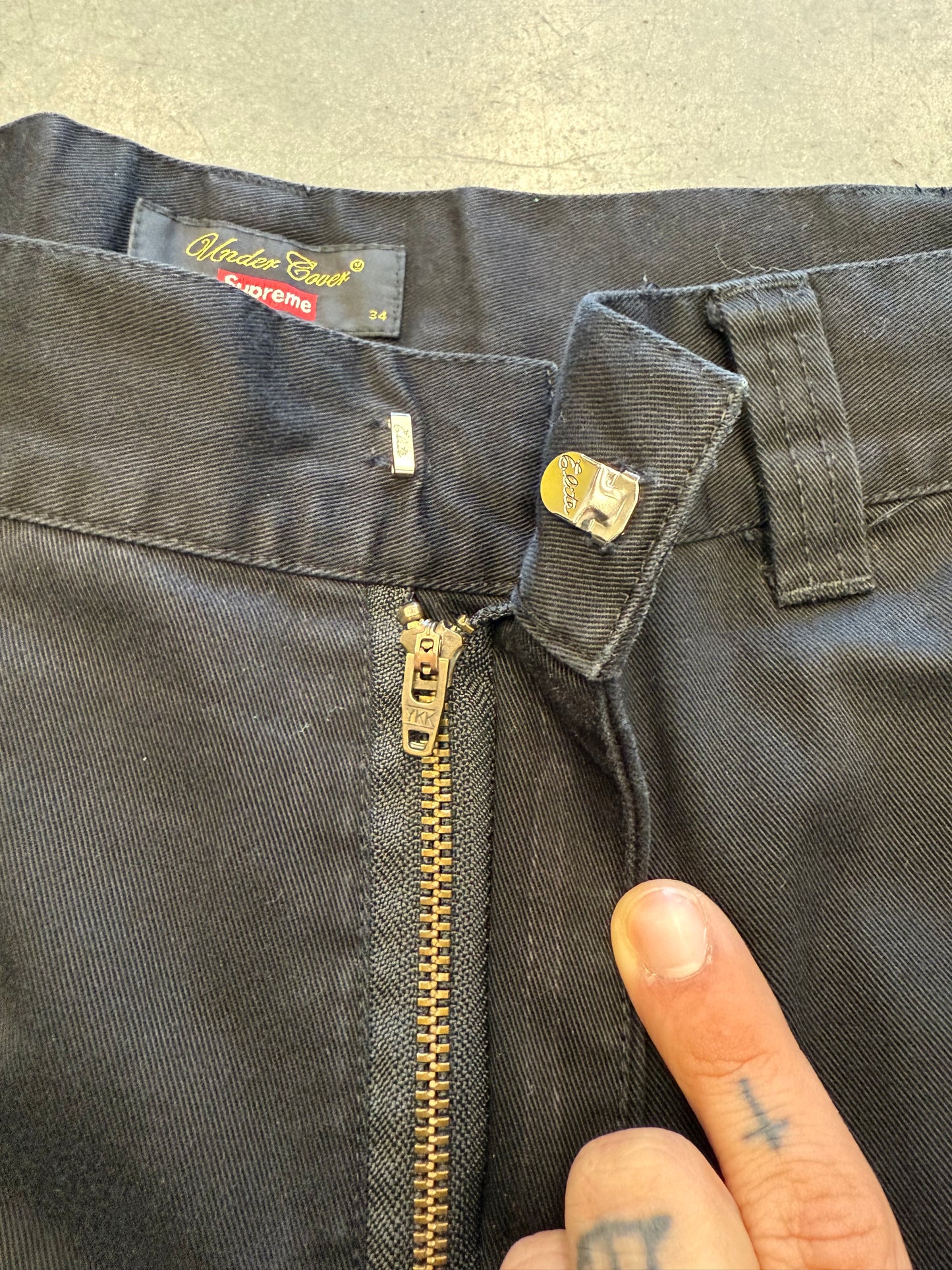 SS18 SUPREME X UNDERCOVER PUBLIC ENEMY WORK PANTS