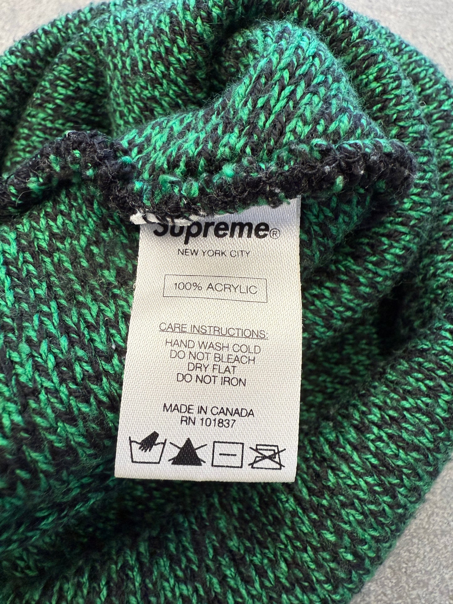 FW13 SUPREME MARLED CUFFED BEANIE