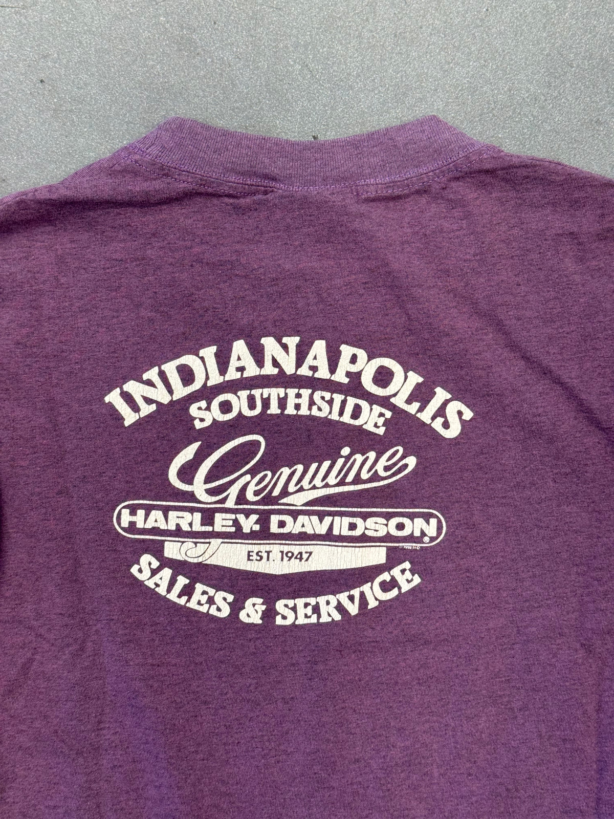 00'S HARLEY-DAVIDSON INDIANAPOLIS SOUTHSIDE SALES & SERVICE WOMENS LONG SLEEVE TEE