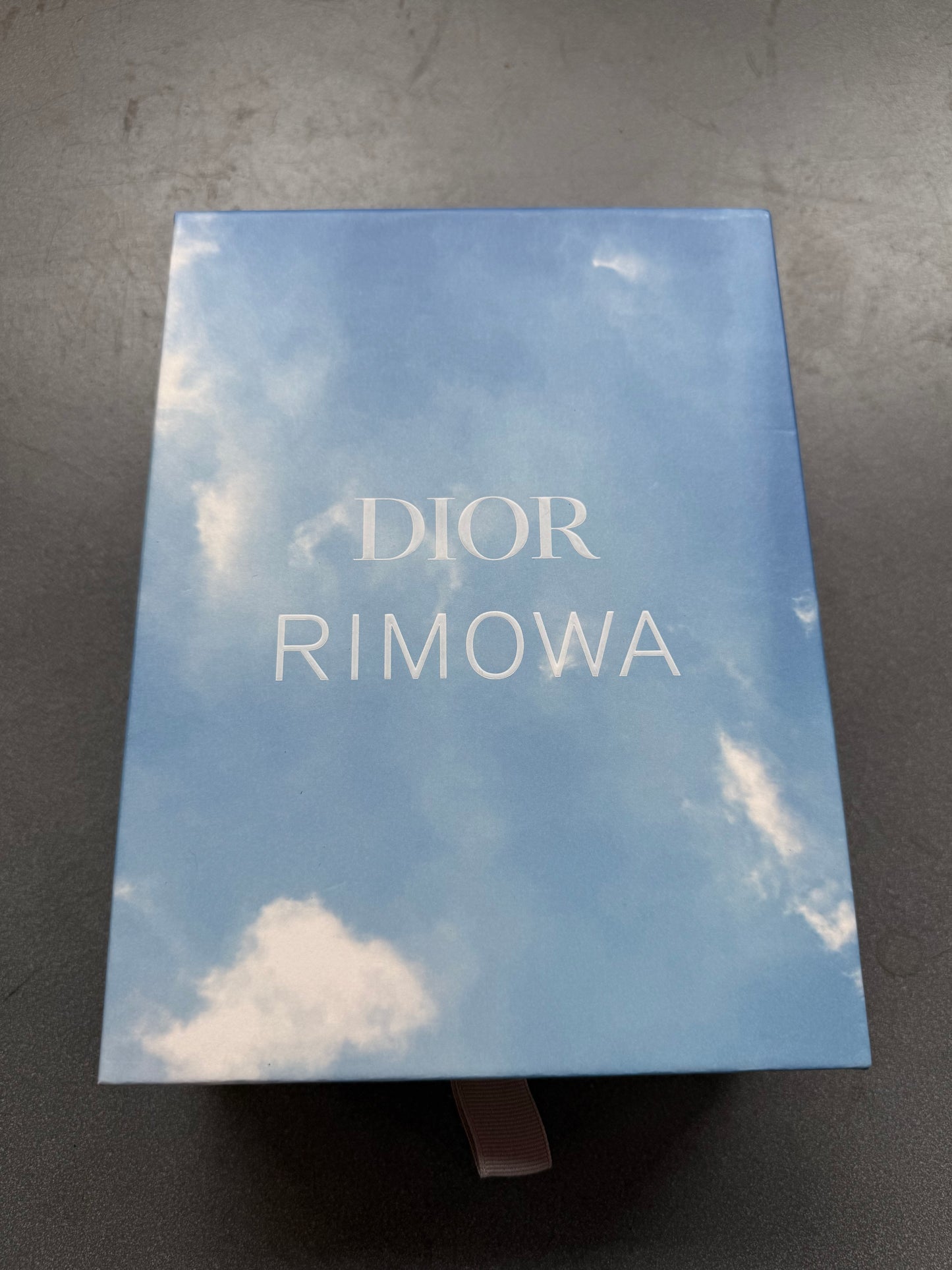 SS20 DIOR X RIMOWA PERSONAL CLUTCH ON STRAP - ALUMINUM BLACK (NEW WITH BOX) (TANIA)