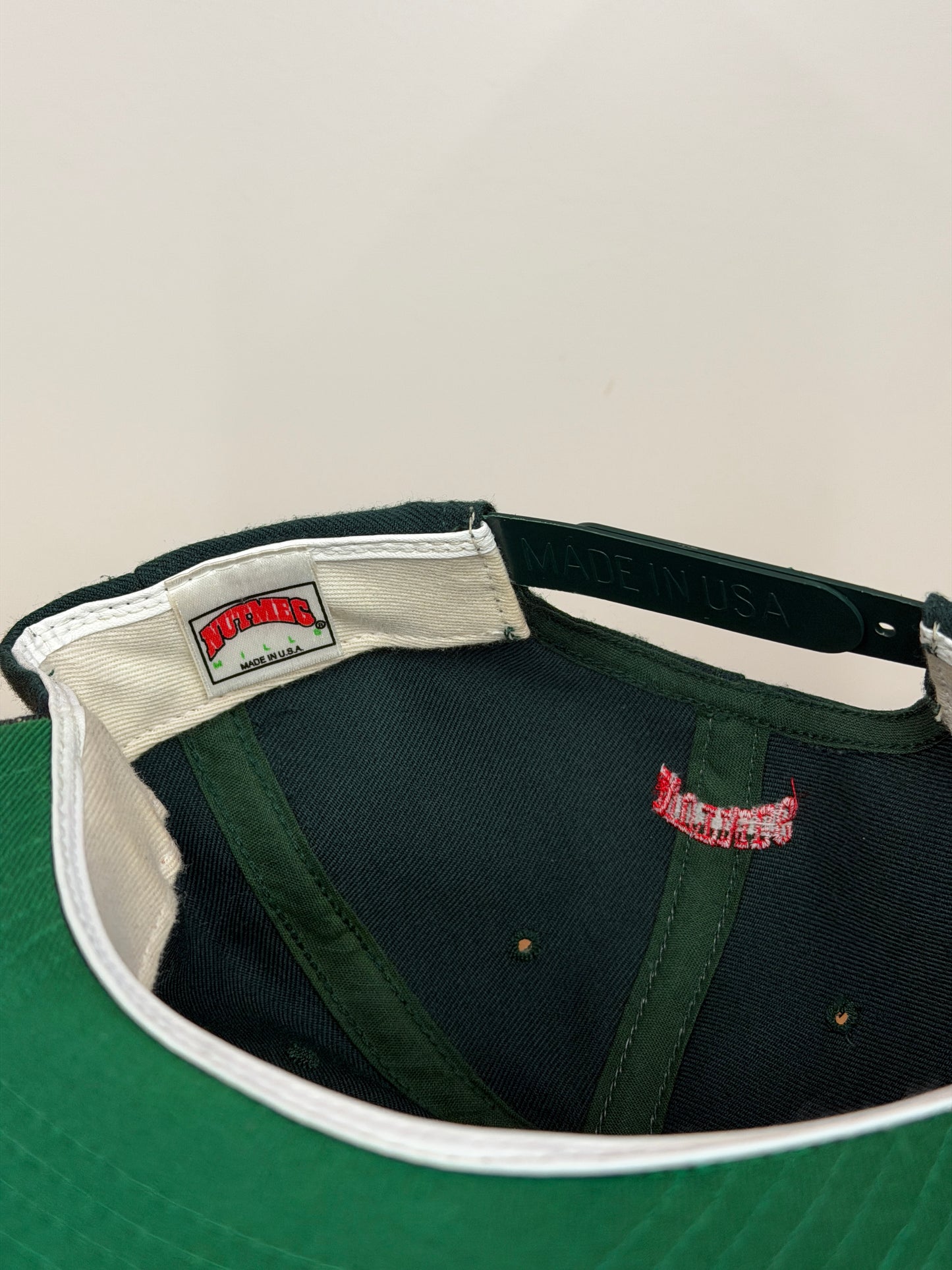 90S UNIVERSITY OF MIAMI PLAID BILL NUTMEG SNAPBACK