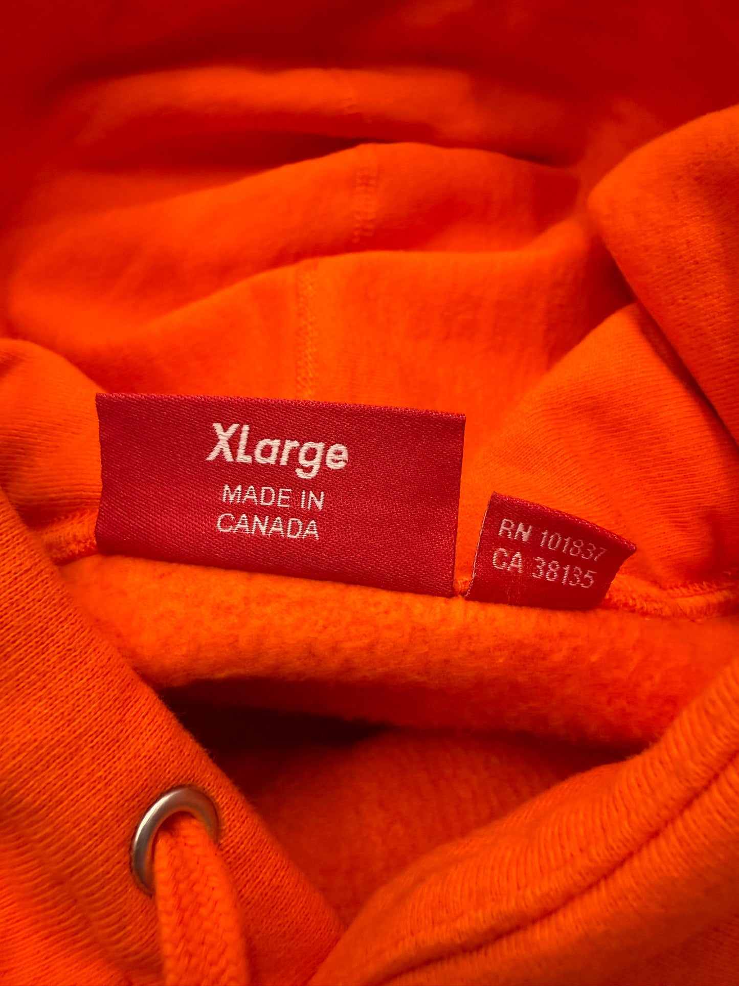 FW24 SUPREME BOX LOGO HOODIE - ORANGE (XL)
