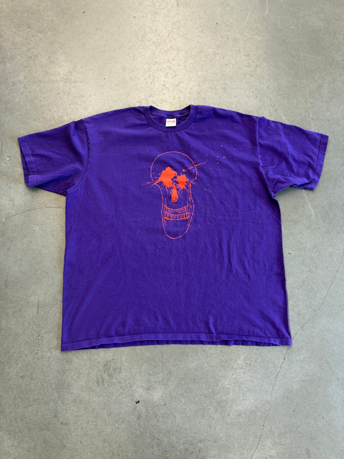 SS22 SUPREME RALPH STEADMAN SKULL TEE - PURPLE (2XL)