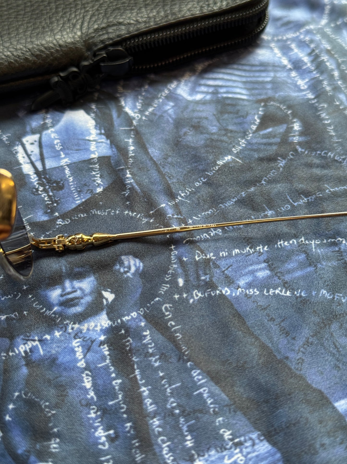 CHROME HEARTS LUX GOLD PLATED OVAL SUNGLASSES
