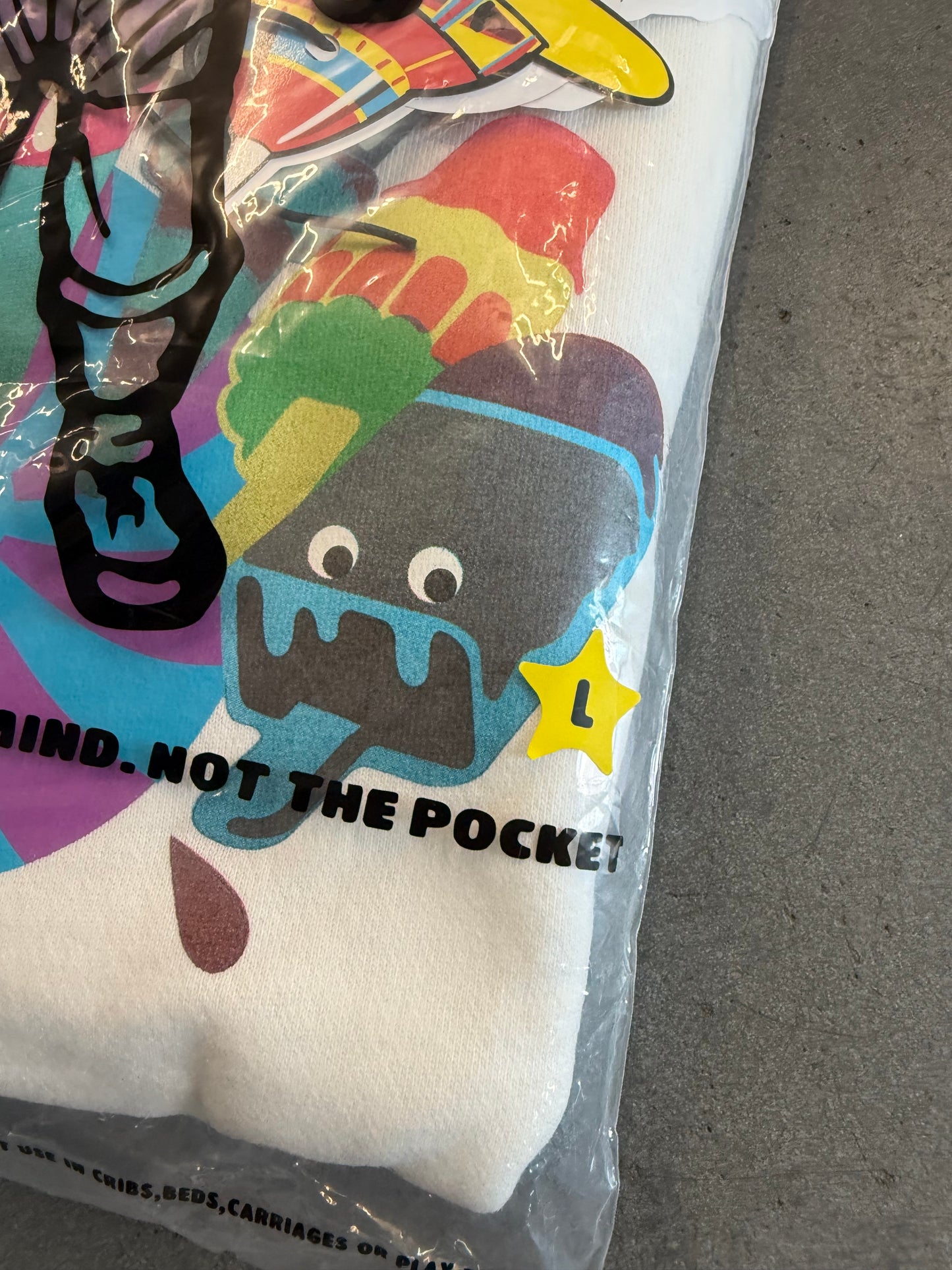 SEASON 4 BILLIONAIRE BOYS CLUB BBC ICE CREAM CREWNECK SWEATER - WHITE (L) (NEW WITH TAG & BAG)