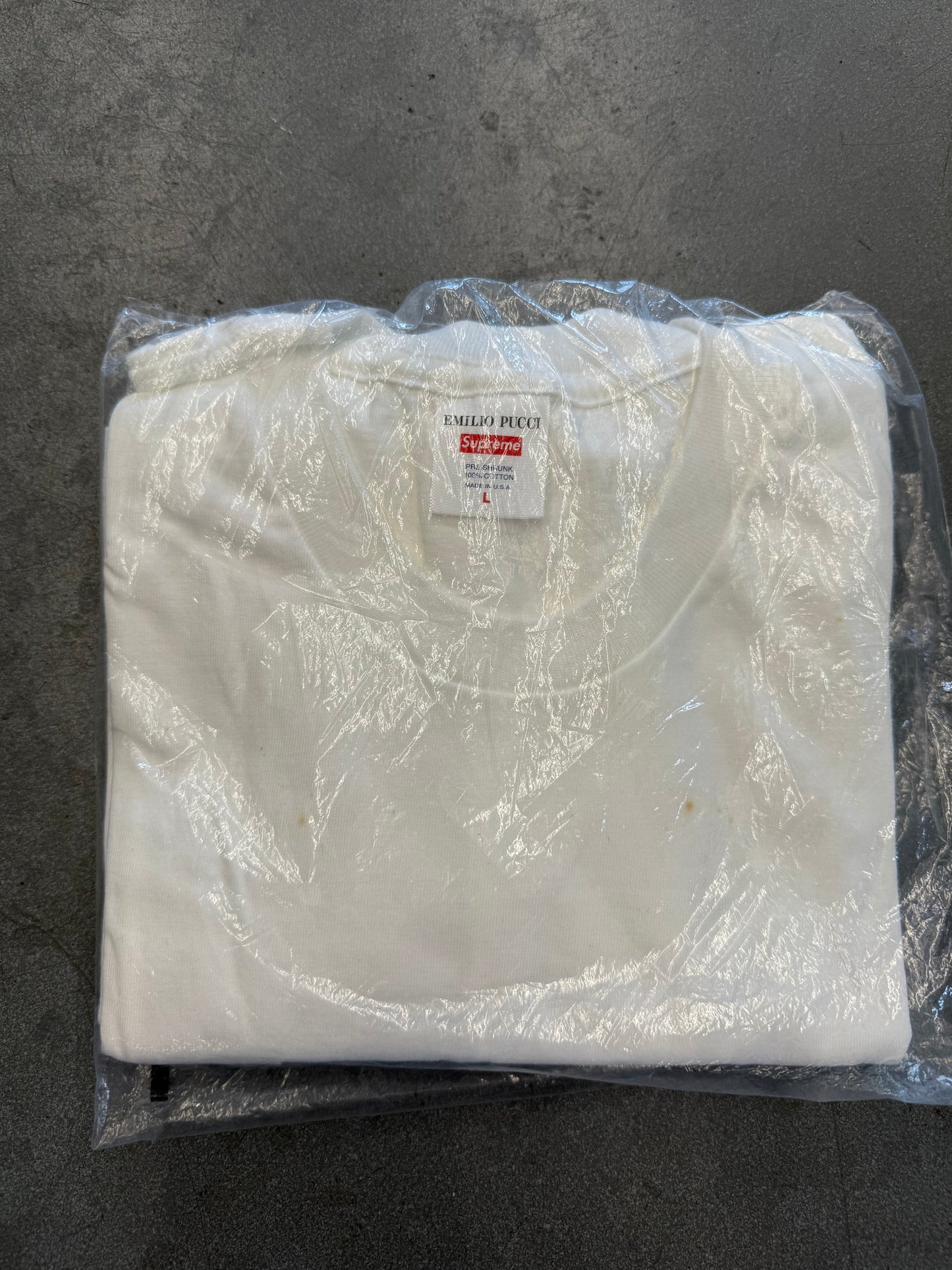 SS21 SUPREME EMILIO PUCCI BOX LOGO TEE (NEW IN PACKAGE) (L)