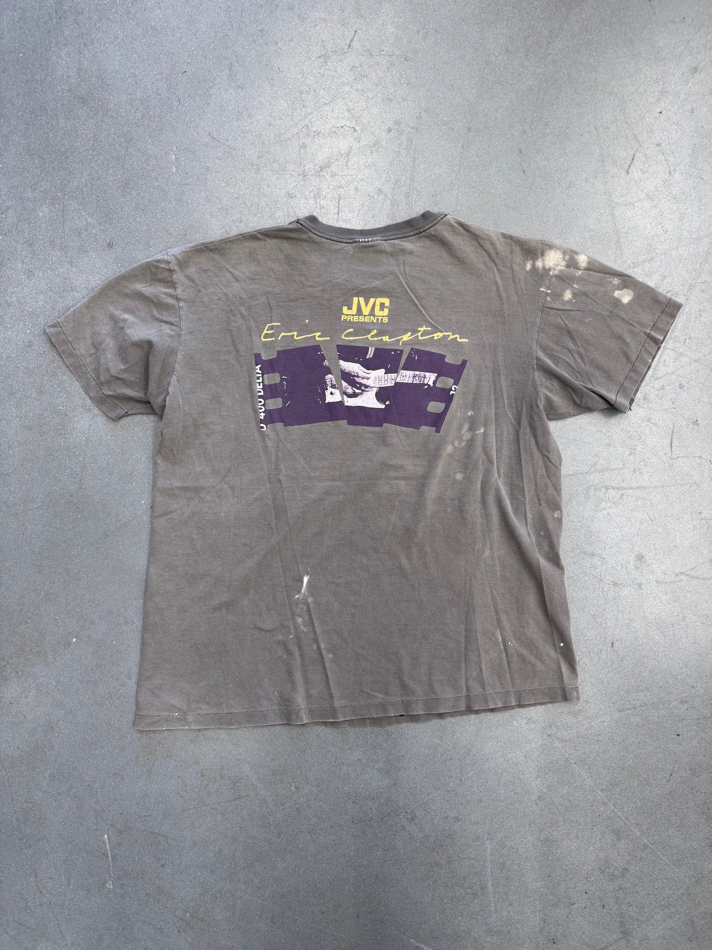 1992 ERIC CLAPTON JVC PRESENTS TEE (HANES TAG)