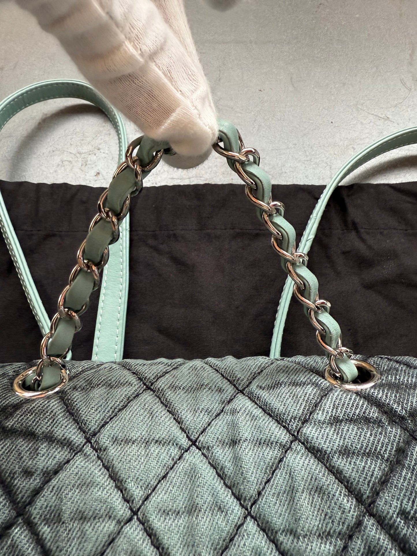 2020 CHANEL DENIMPRESSIONS BACKPACK - BLUE (LIGHTLY PRE-OWNED WITH DUSTBAG) (TANIA)