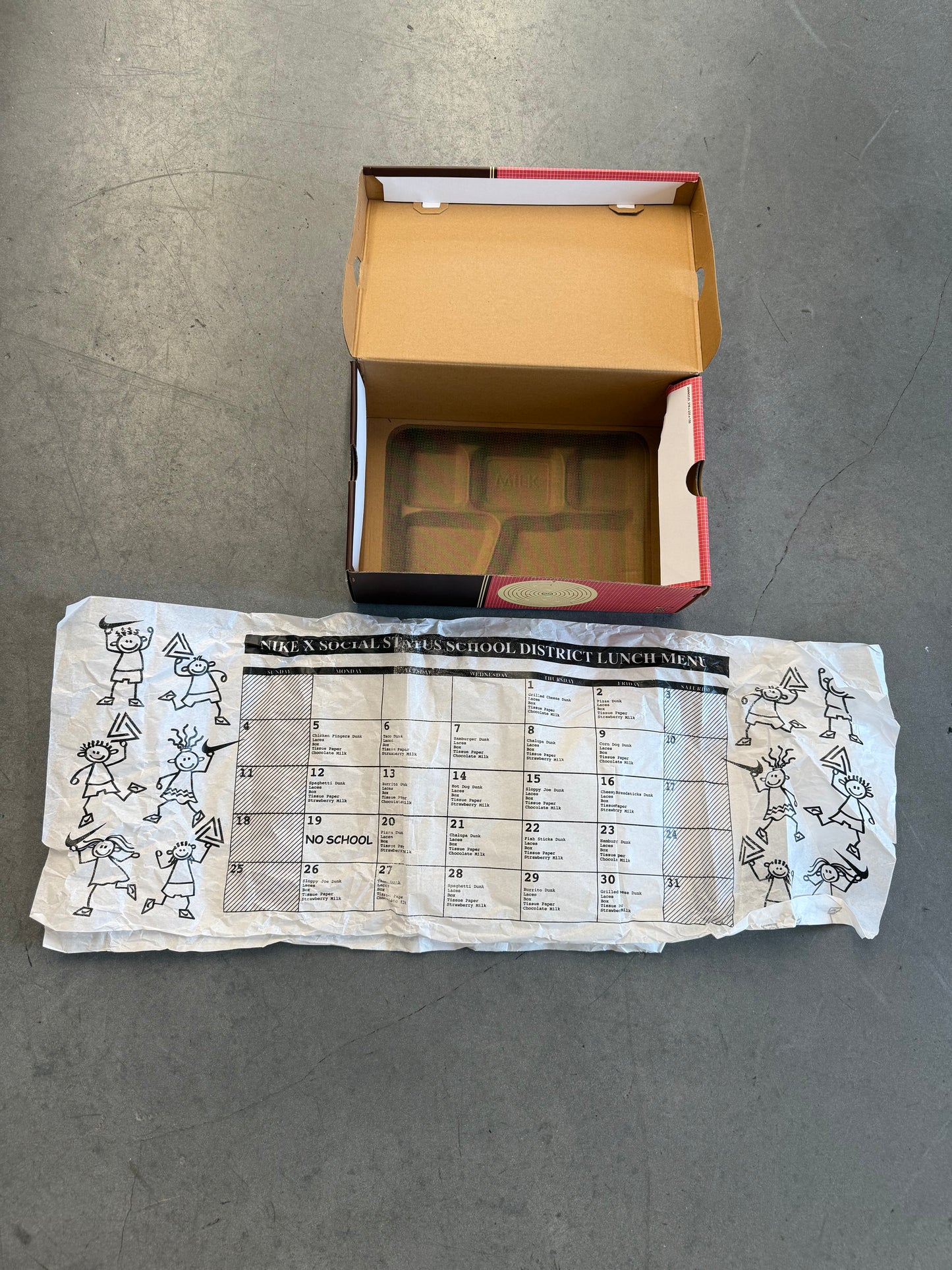 2021 SIZE 11 NIKE DUNK MID SOCIAL STATUS FREE LUNCH CHOCOLATE MILK (NEW WITH BOX)