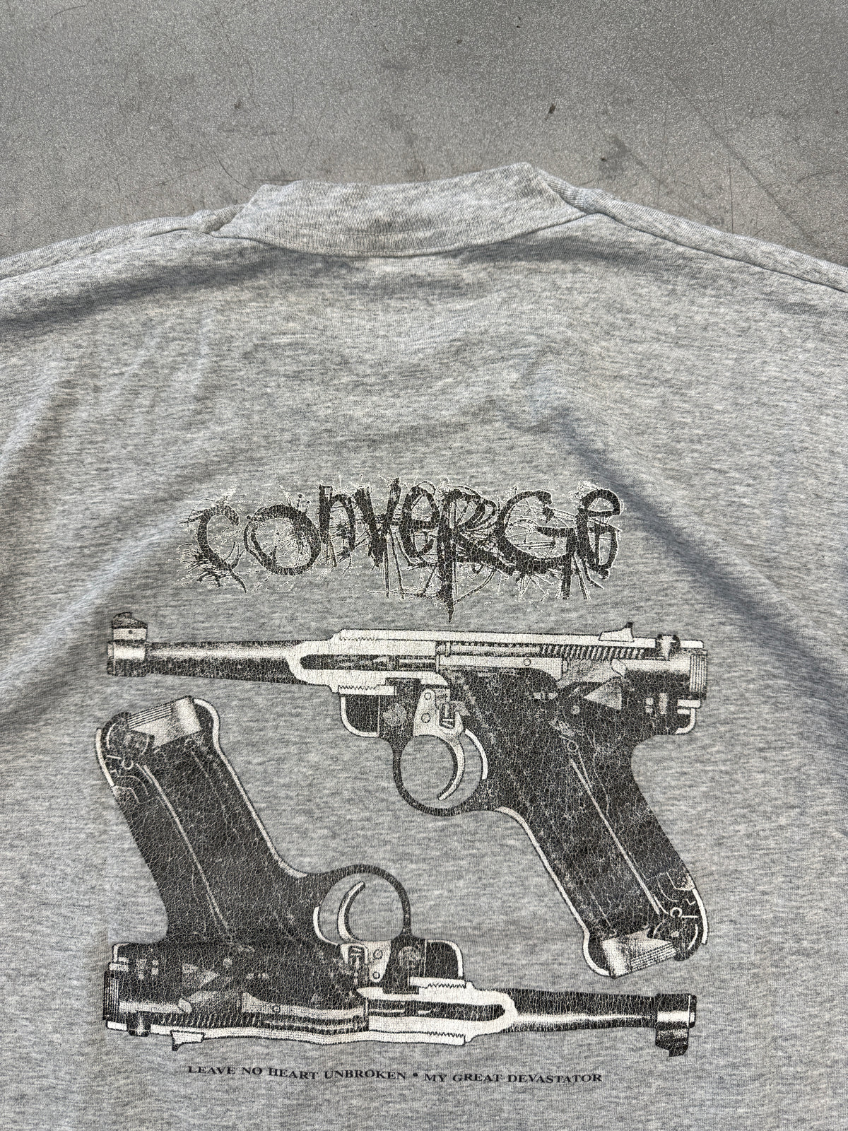90'S CONVERGE "LEAVE NO HEART UNBROKEN - MY GREAT DEVASTATOR" TEE (FOTL BEST TAG)