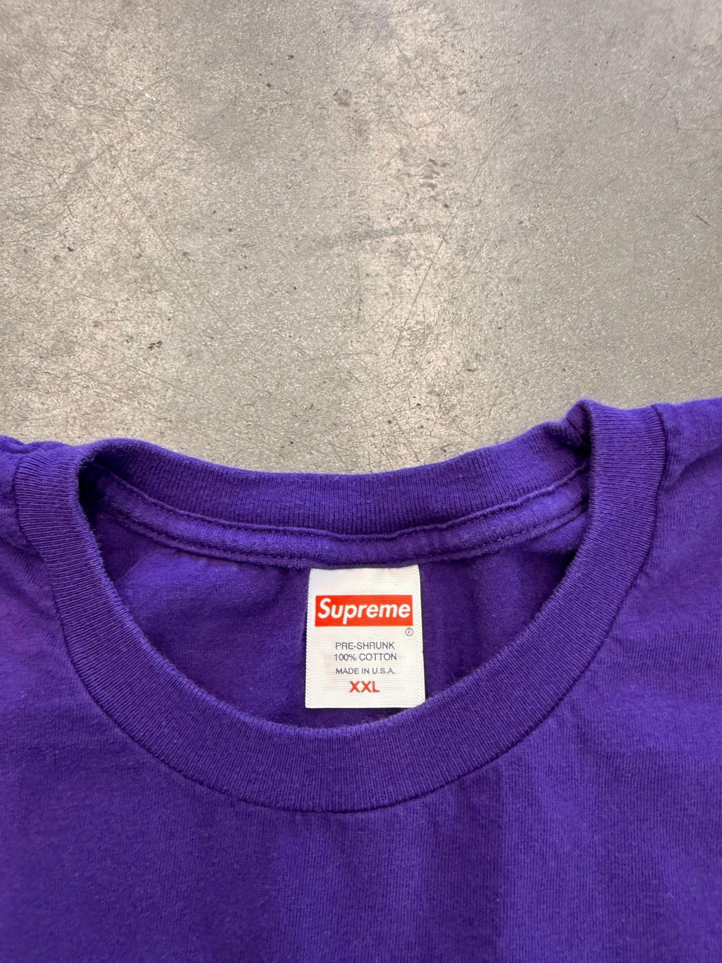SS23 SUPREME ARABIC LOGO TEE - PURPLE