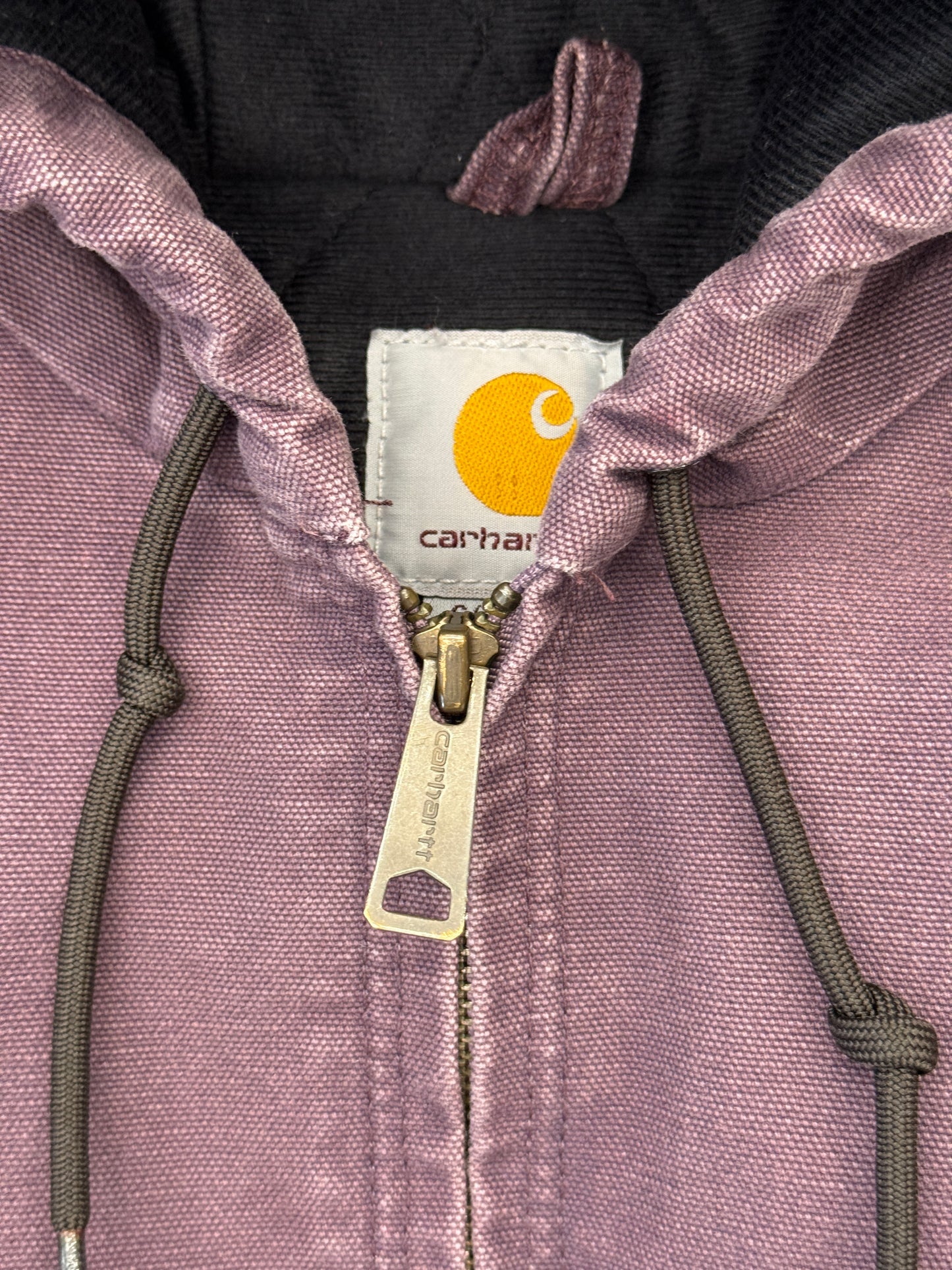 90S CARHARTT LIGHT PURPLE WOMENS CANVAS HOODED JACKET