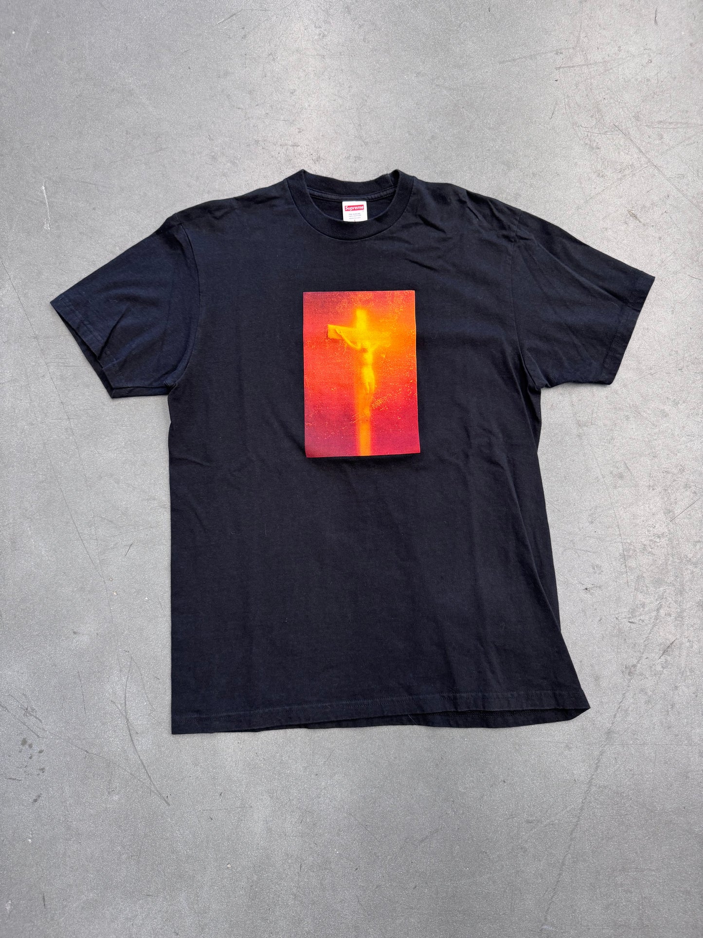 FW17 SUPREME PISS CHRIST TEE BLACK