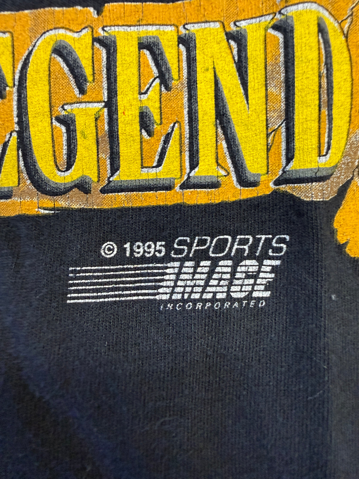 1995 PROFILE OF A LEGEND DALE EARNHARDT NASCAR TEE (PREFERRED SPORTSWEAR TAG)