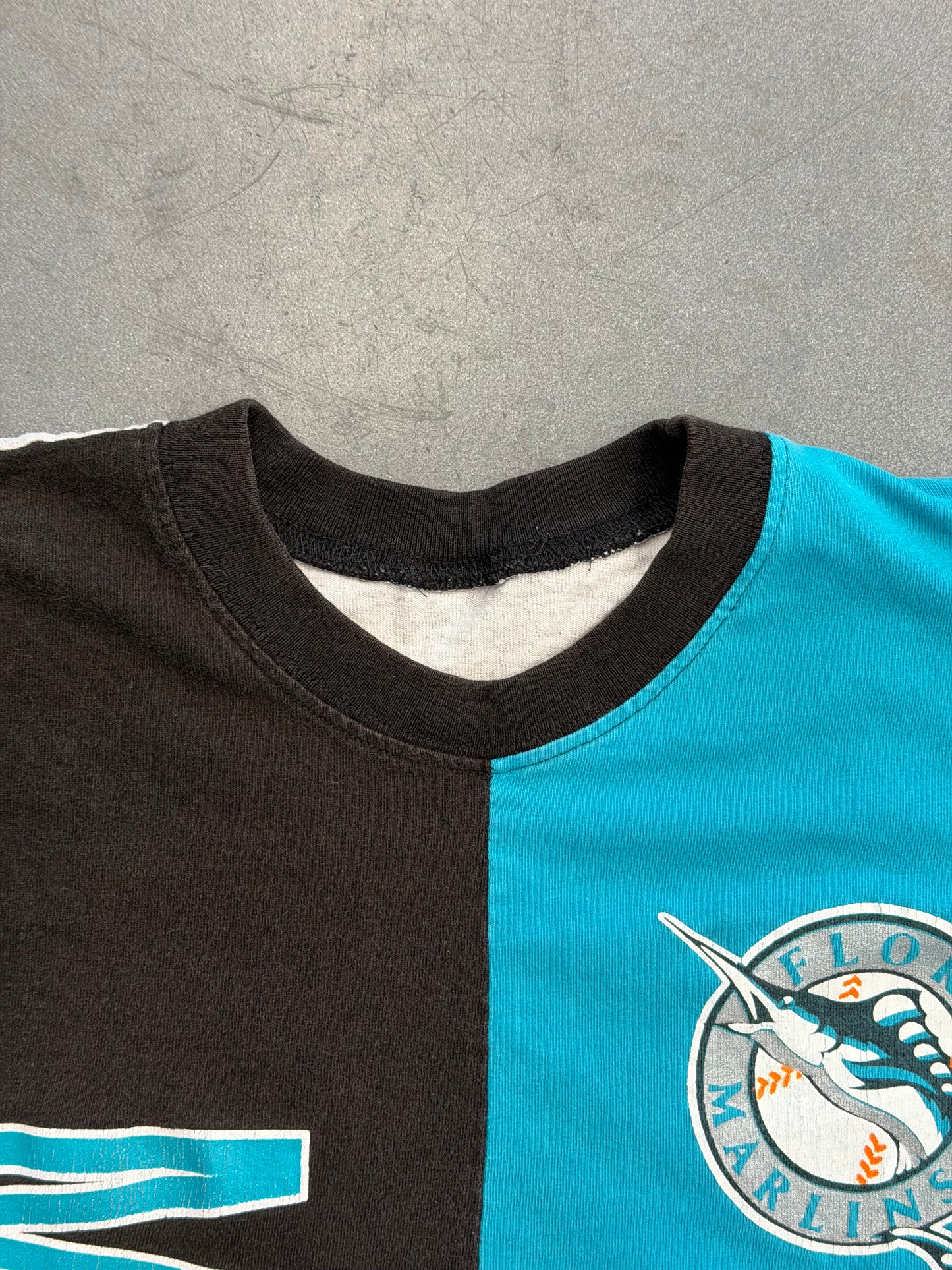 1994 FLORIDA MARLINS BLOCK PATTERN TEE (PULLED TAG)