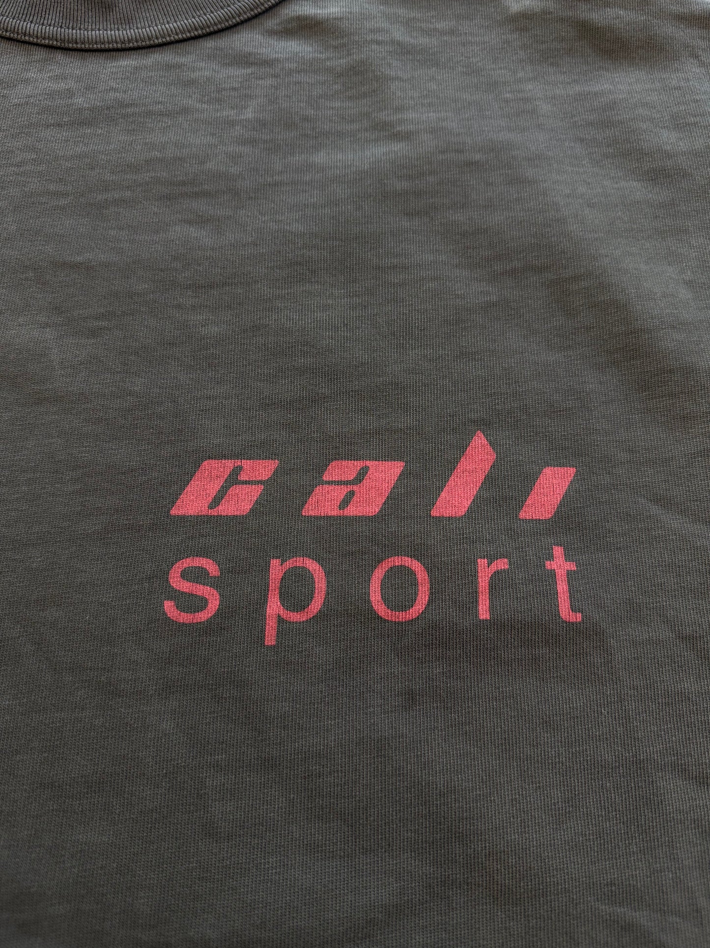 YEEZY SEASON 5 CALI SPORT TEE - GREEN (S) (CROPPED)
