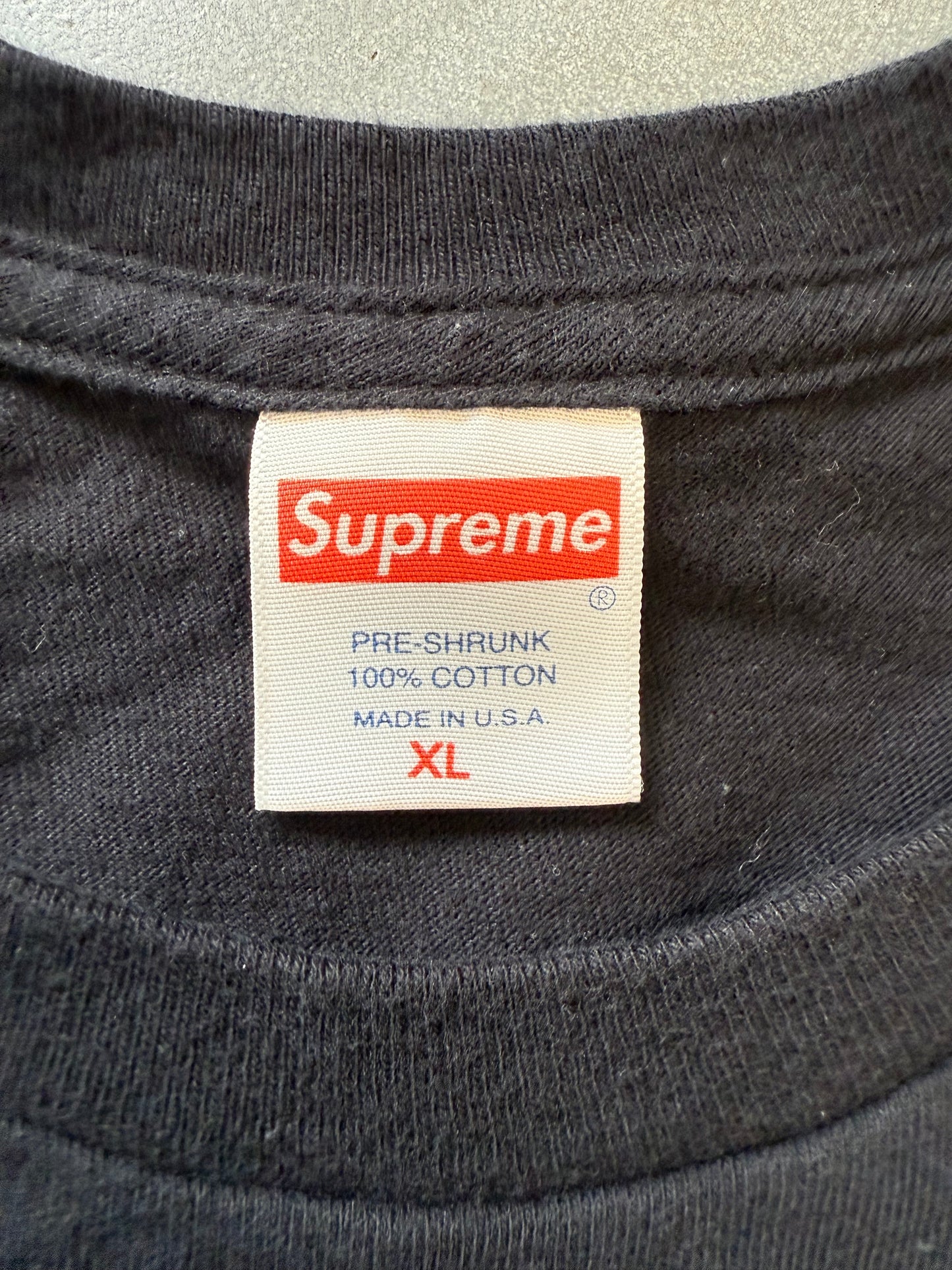 SS16 SUPREME ALIWARHOL TEE - BLACK (XL)