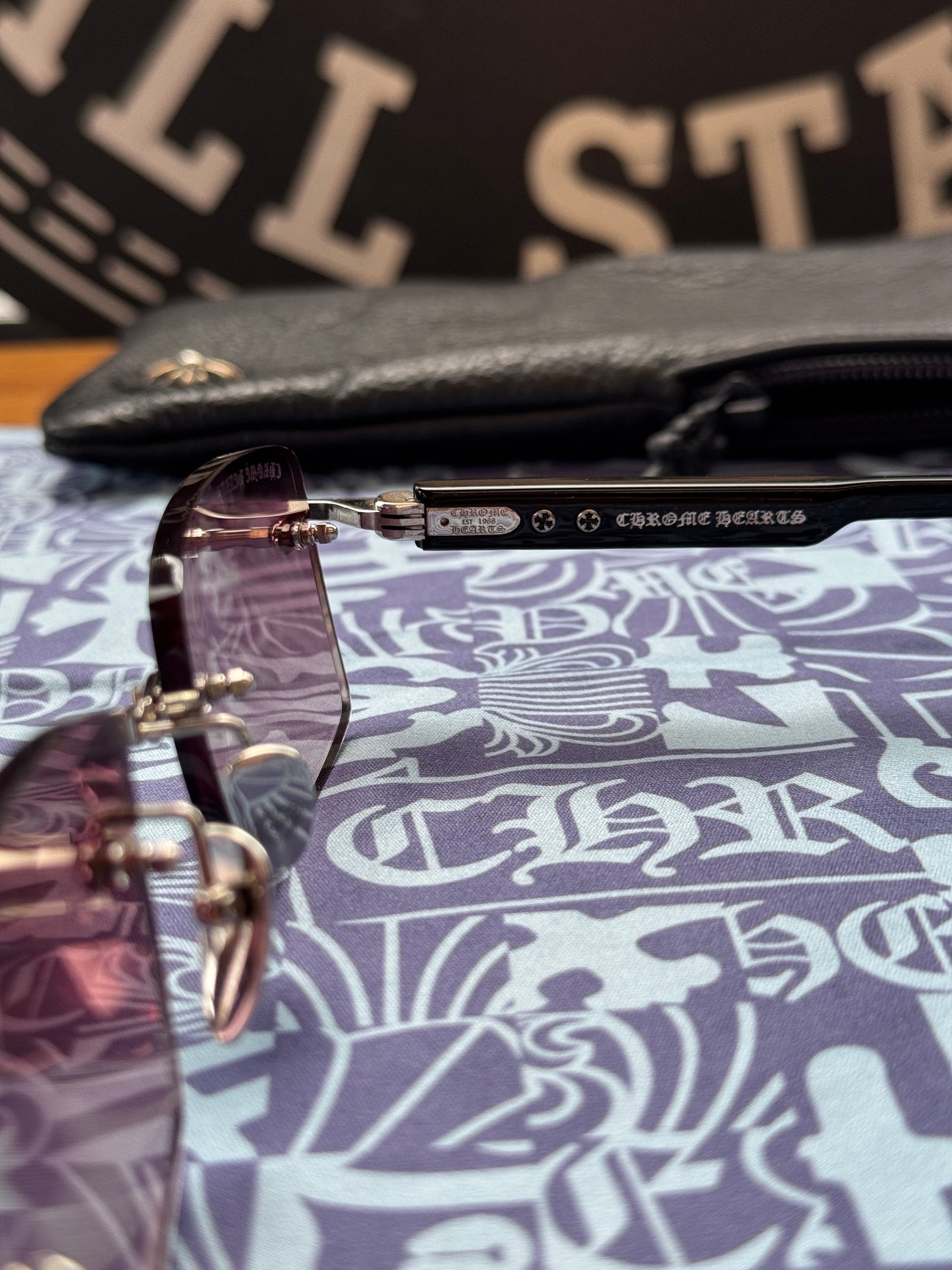 CHROME HEARTS DEEP II SUNGLASSES BLACK (WITH CASE)