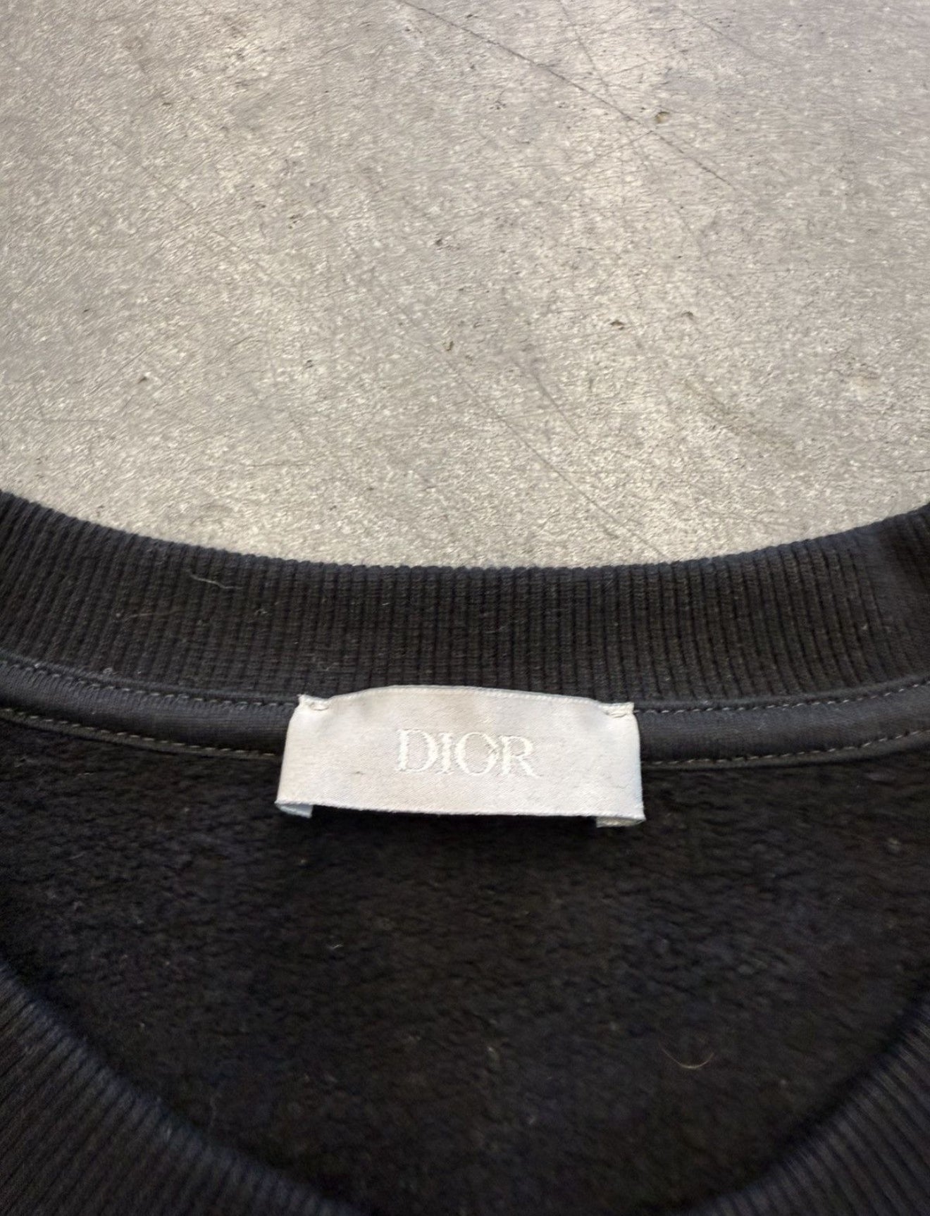 DIOR KAWS BEE LOGO CREWNECK SWEATSHIRT