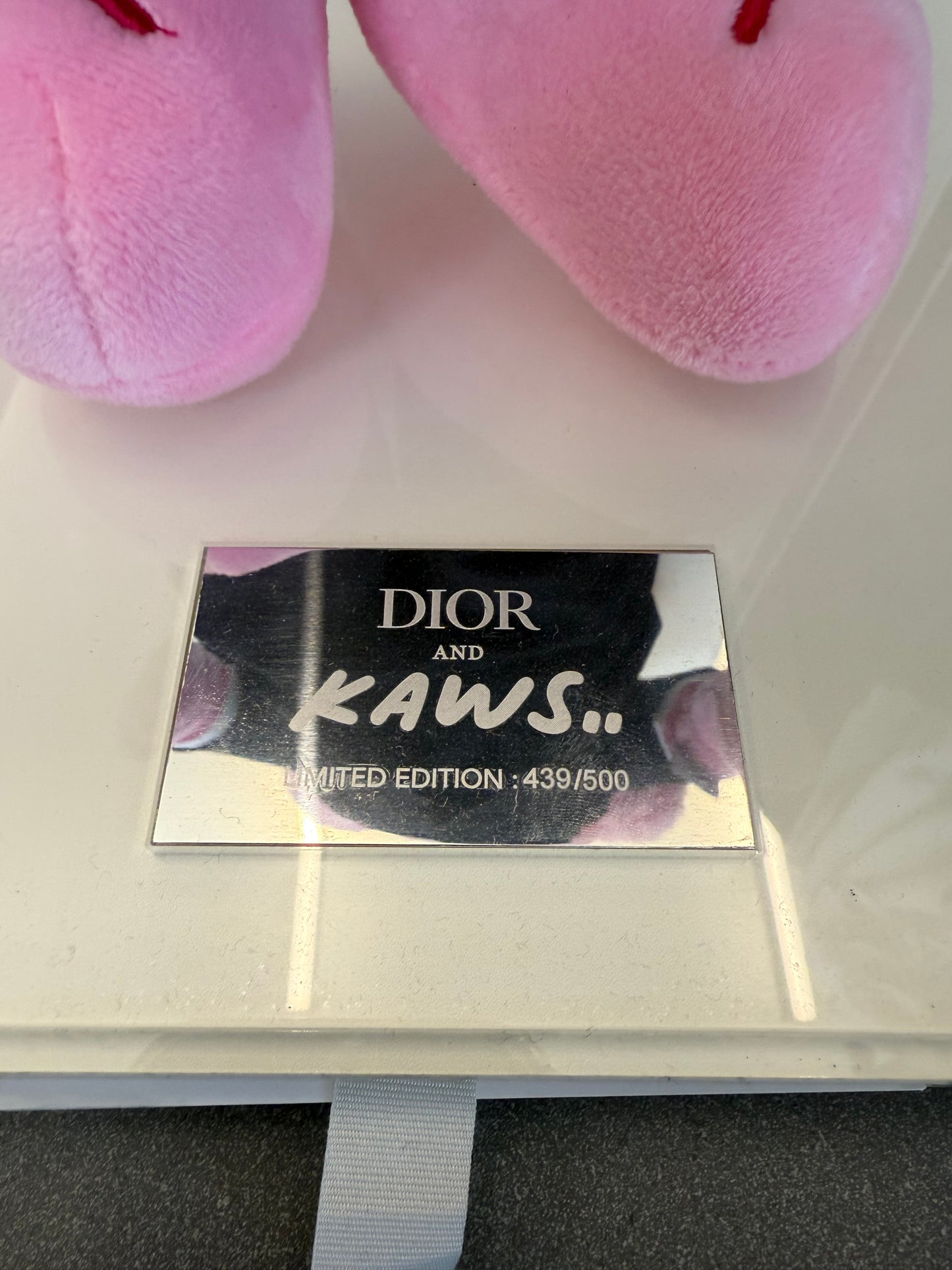 2019 KAWS BFF DIOR PLUSH SET OF 2 PINK #439 & BLACK #336