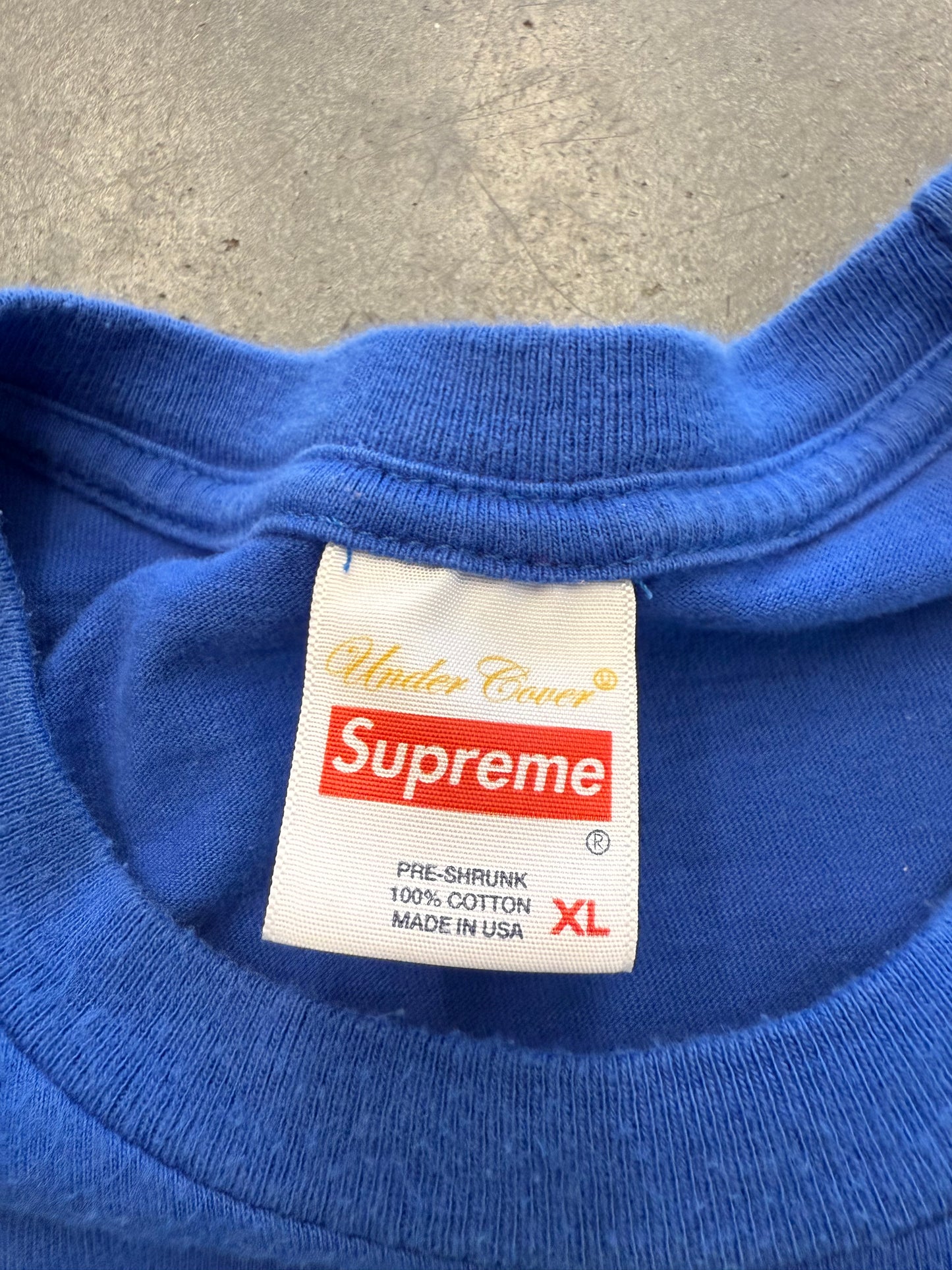 SS18 SUPREME UNDERCOVER/PUBLIC ENEMY WHITE HOUSE TEE - ROYAL