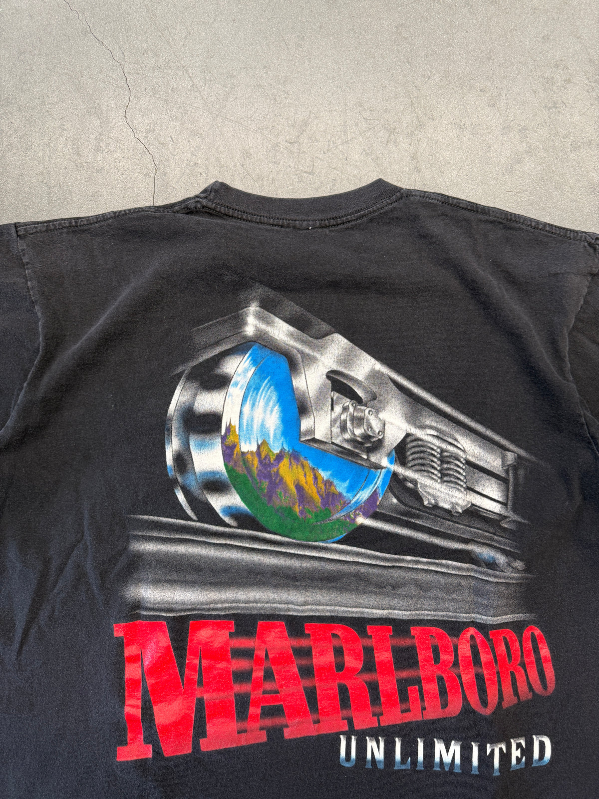90S MARLBORO UNLIMITED TRAIN POCKET TEE (PULLED TAG)