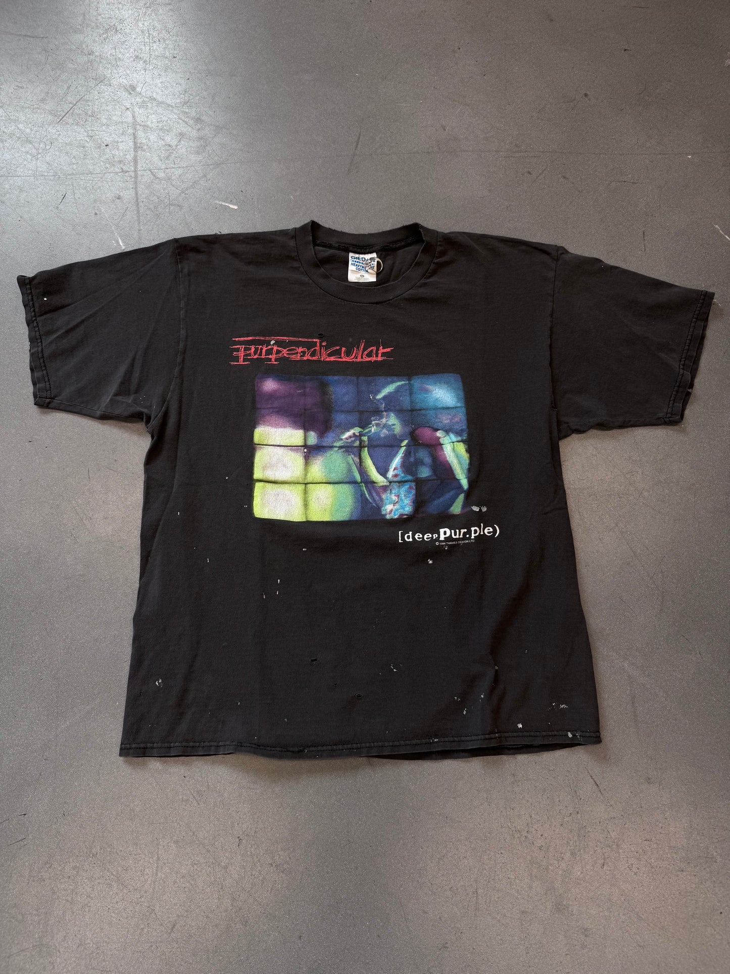 1996 DEEP PURPLE PURPENDICULAR BAND TEE (GILDAN TAG)