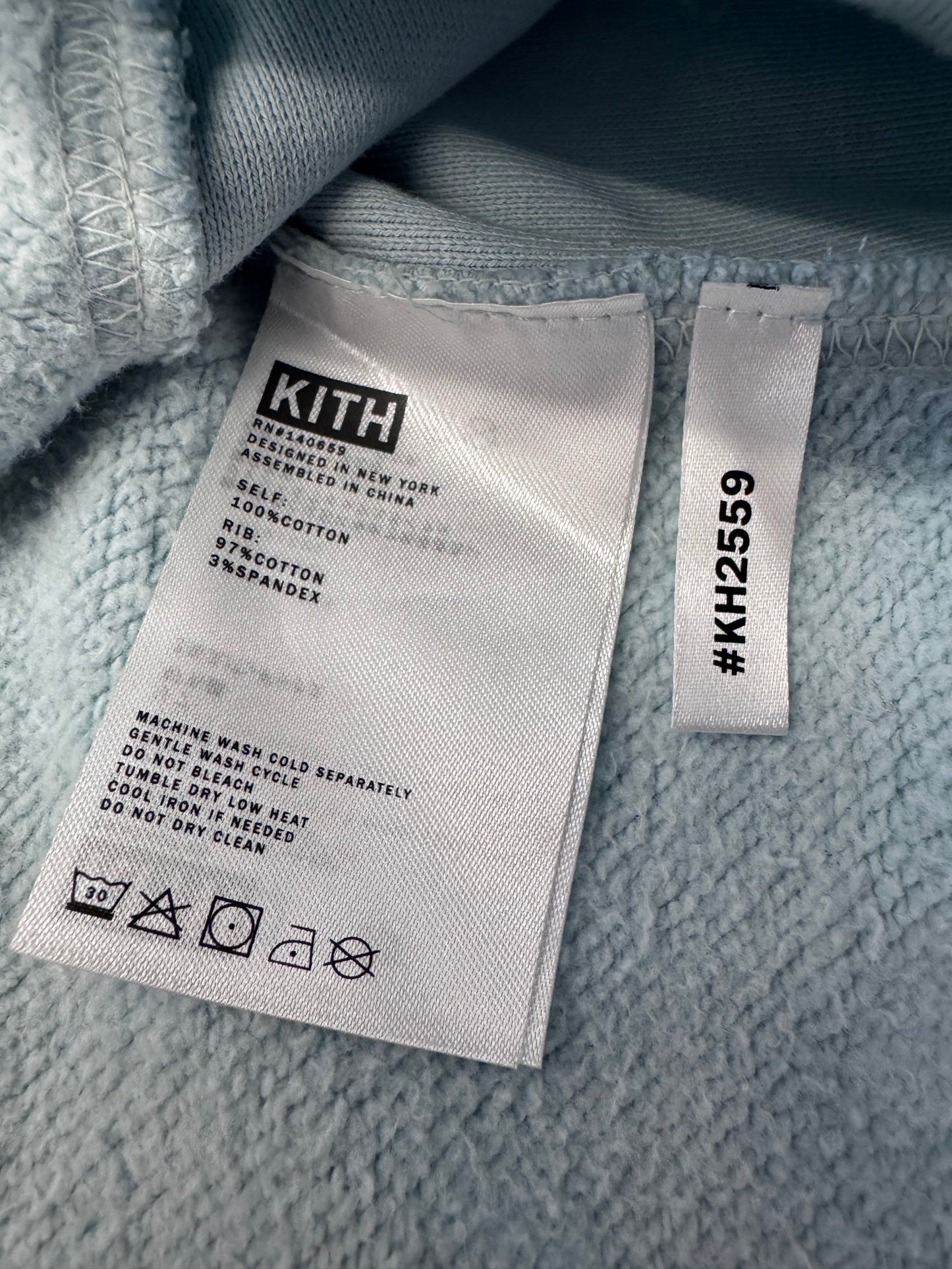 KITH WILLIAMS III HOODIE - LIGHT BLUE (2XL)