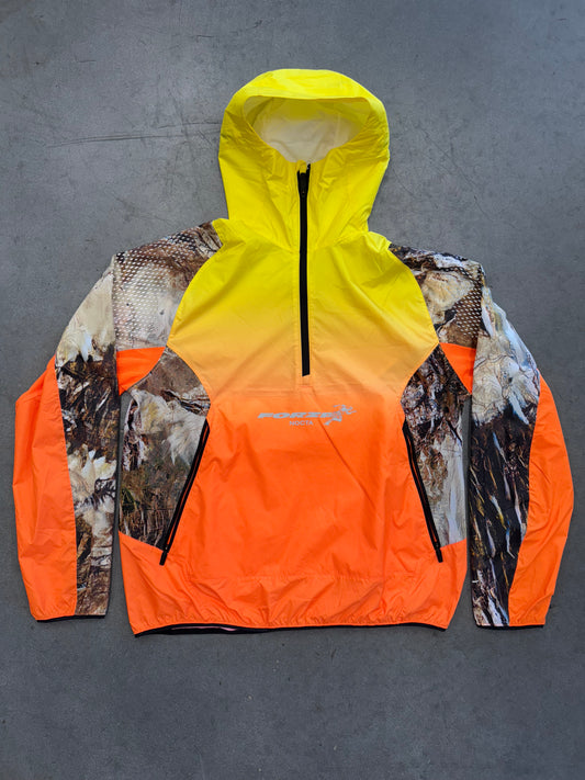 NIKE X FORZA NOCTA RUNNING JACKET - ORANGE/YELLOW/CAMO (NEW W/O TAGS)
