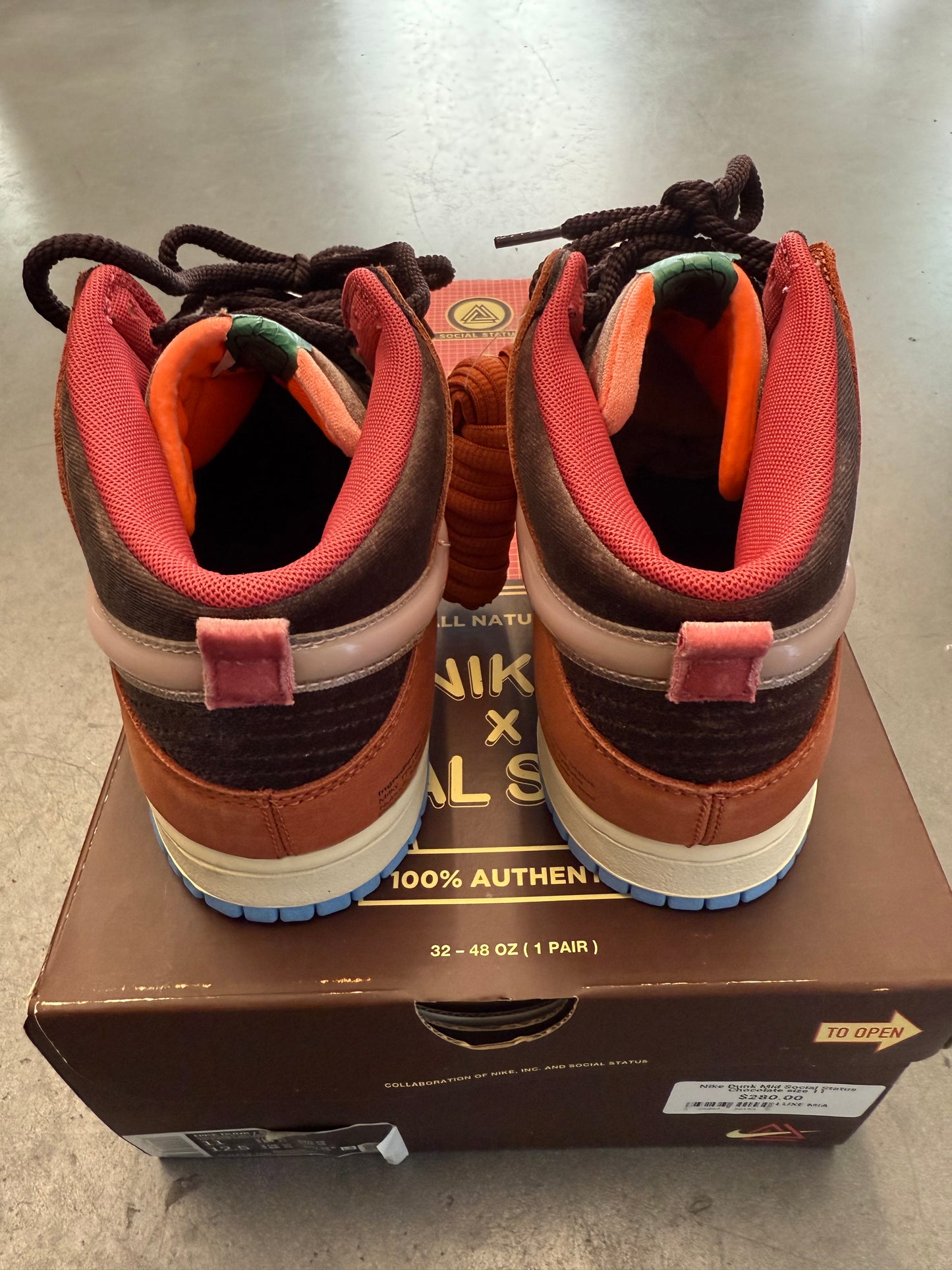 2021 SIZE 11 NIKE DUNK MID SOCIAL STATUS FREE LUNCH CHOCOLATE MILK (NEW WITH BOX)