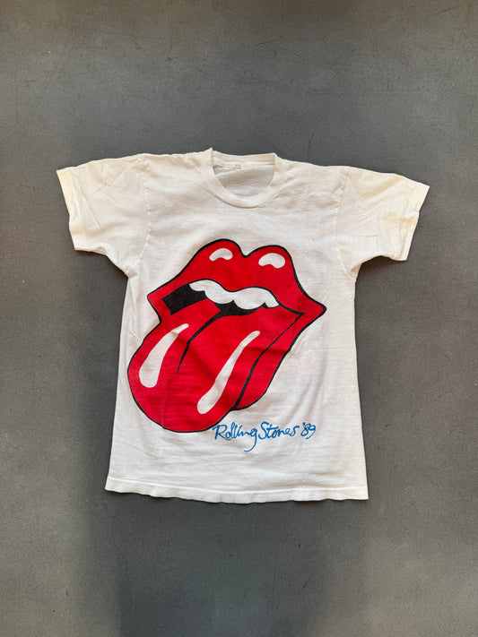 1989 ROLLING STONES STEEL WHEELS THE NORTH AMERICAN TOUR TEE (CUT FOTL TAG)