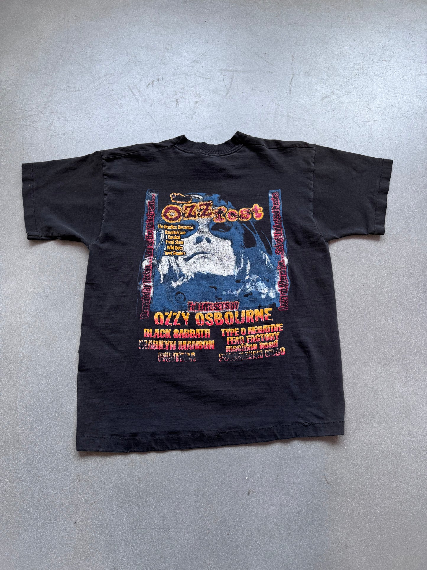 1997 OZZY OSBOURNE THE OZZFEST 'FULL LIVE SET BY' TEE (FOTL TAG)