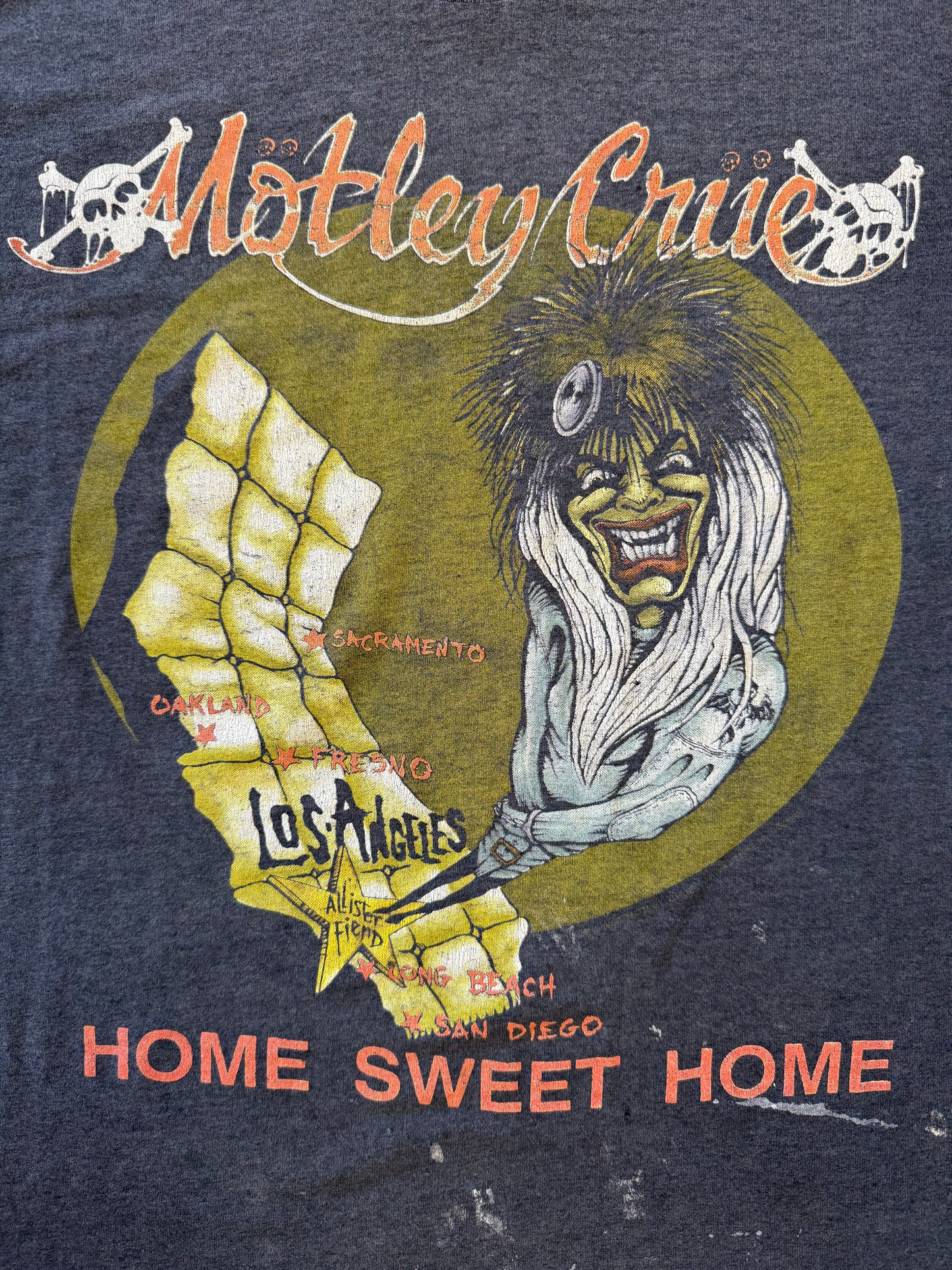 1990 MOTLEY CRUE HOME SWEET HOME DR FEEL GOOD TOUR TEE (5050 TAG)