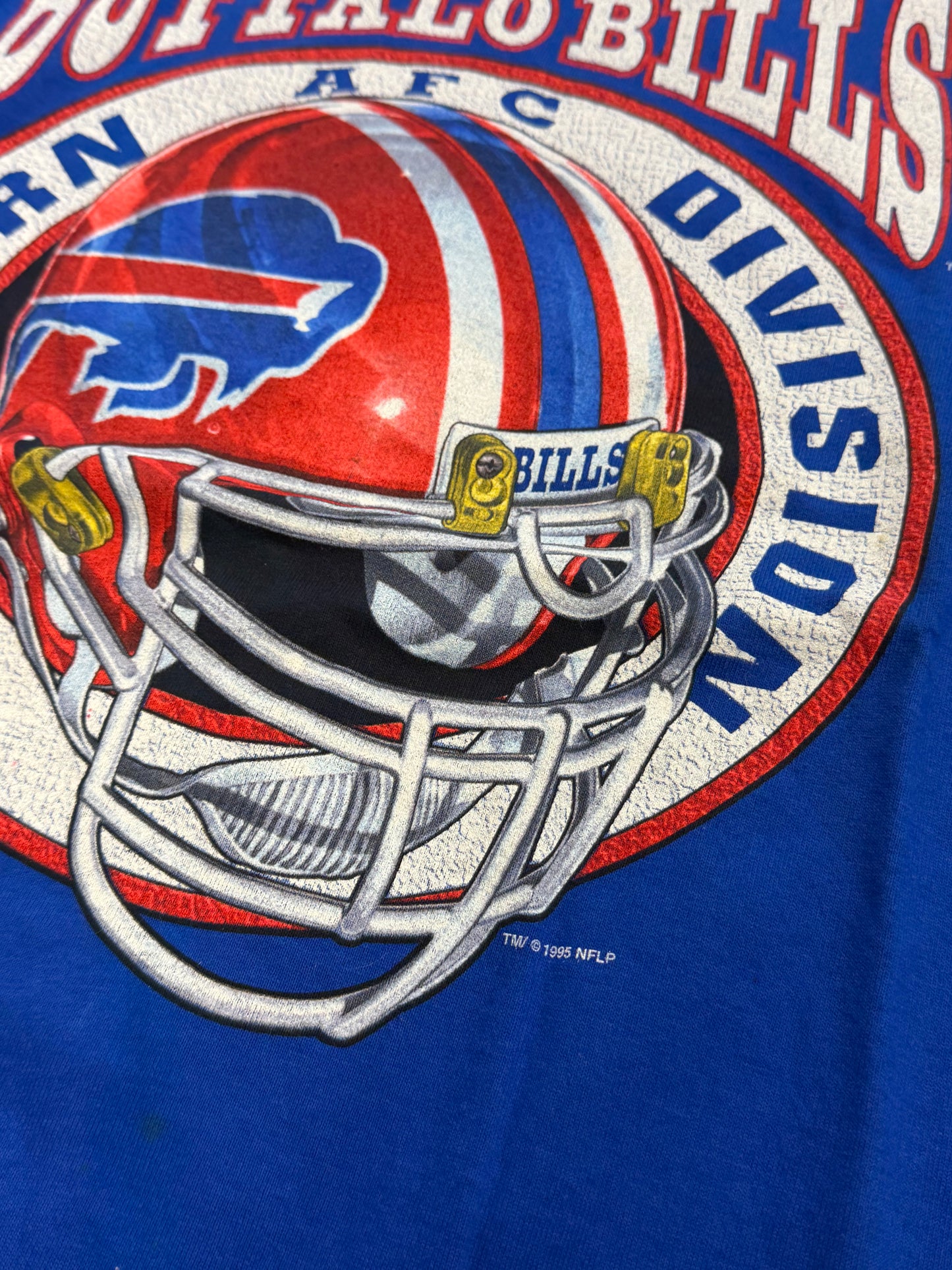 1995 BUFFALO BILLS EASTERN AFC DIVISION HELMET TEE (PRO PLAYER TAG)