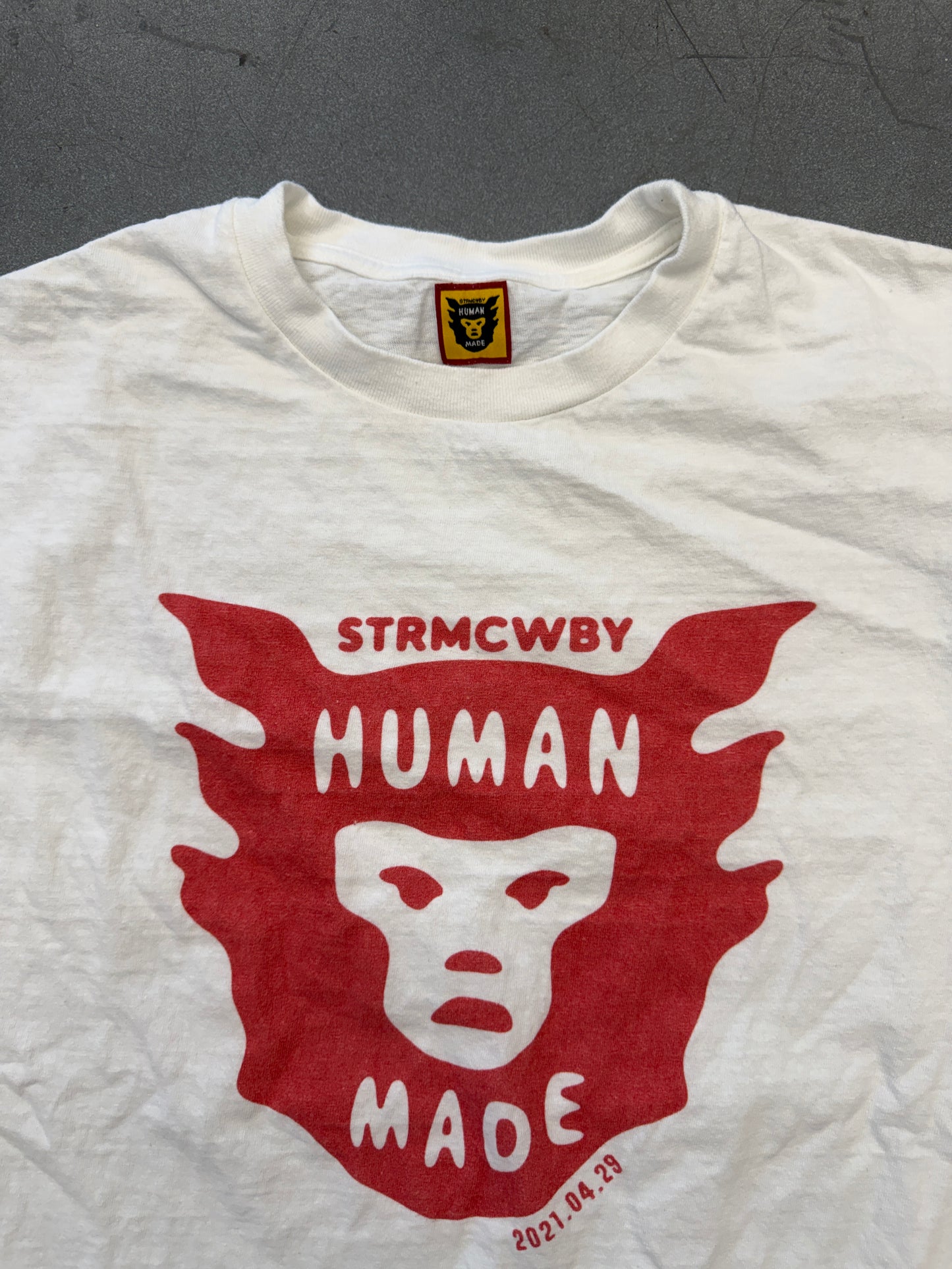 FW21 HUMAN MADE FACE LOGO TEE - WHITE