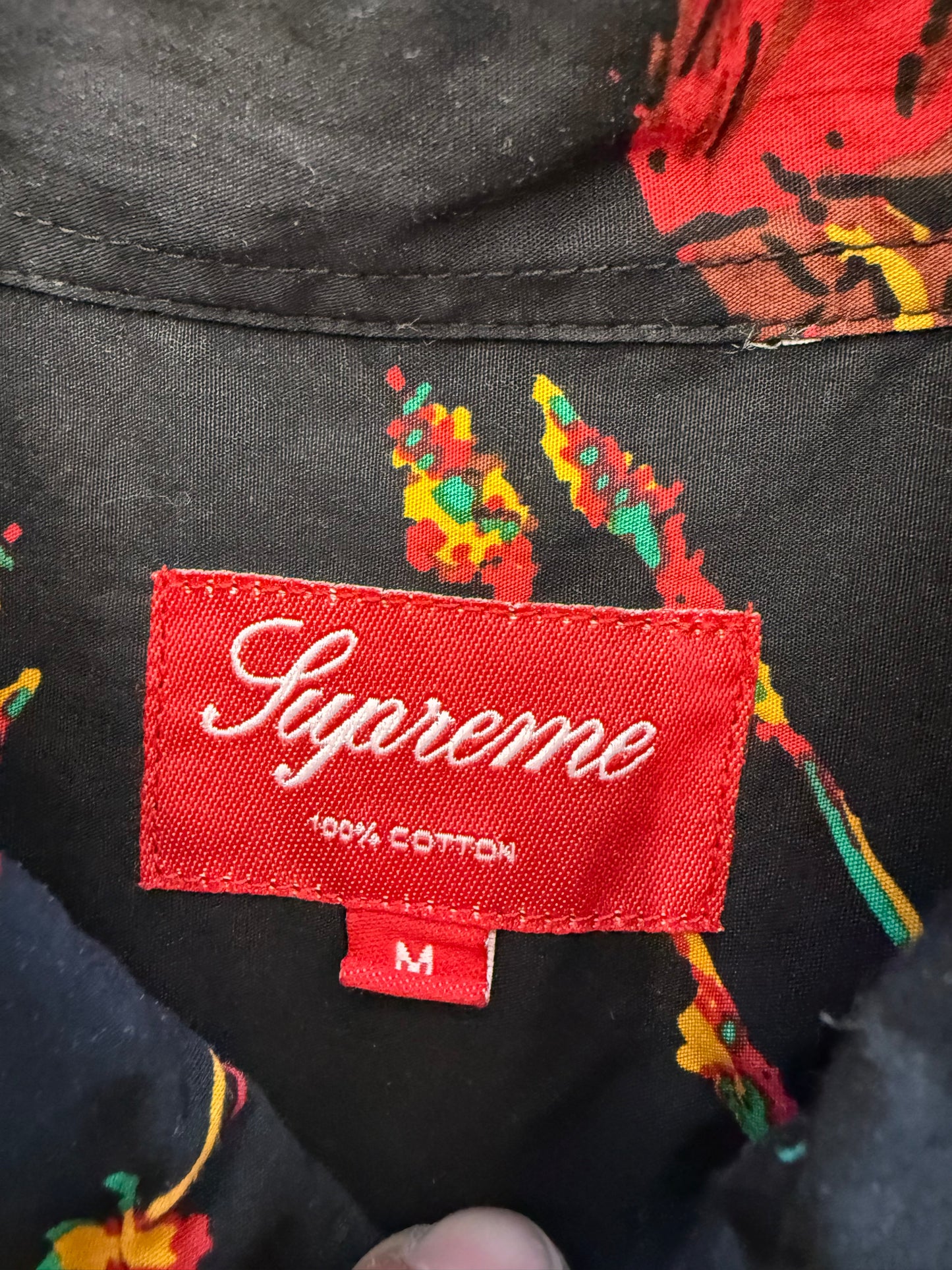 SS13 SUPREME MATADOR SHORT SLEEVE BUTTON-UP SHIRT - BLACK