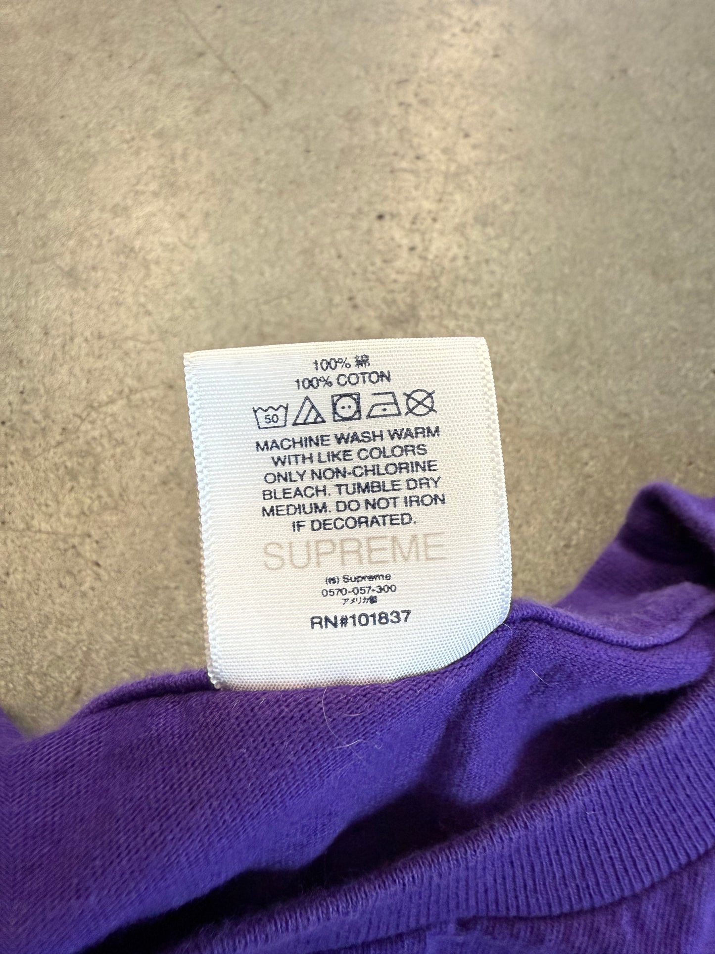 SS22 SUPREME RALPH STEADMAN SKULL TEE - PURPLE (2XL)