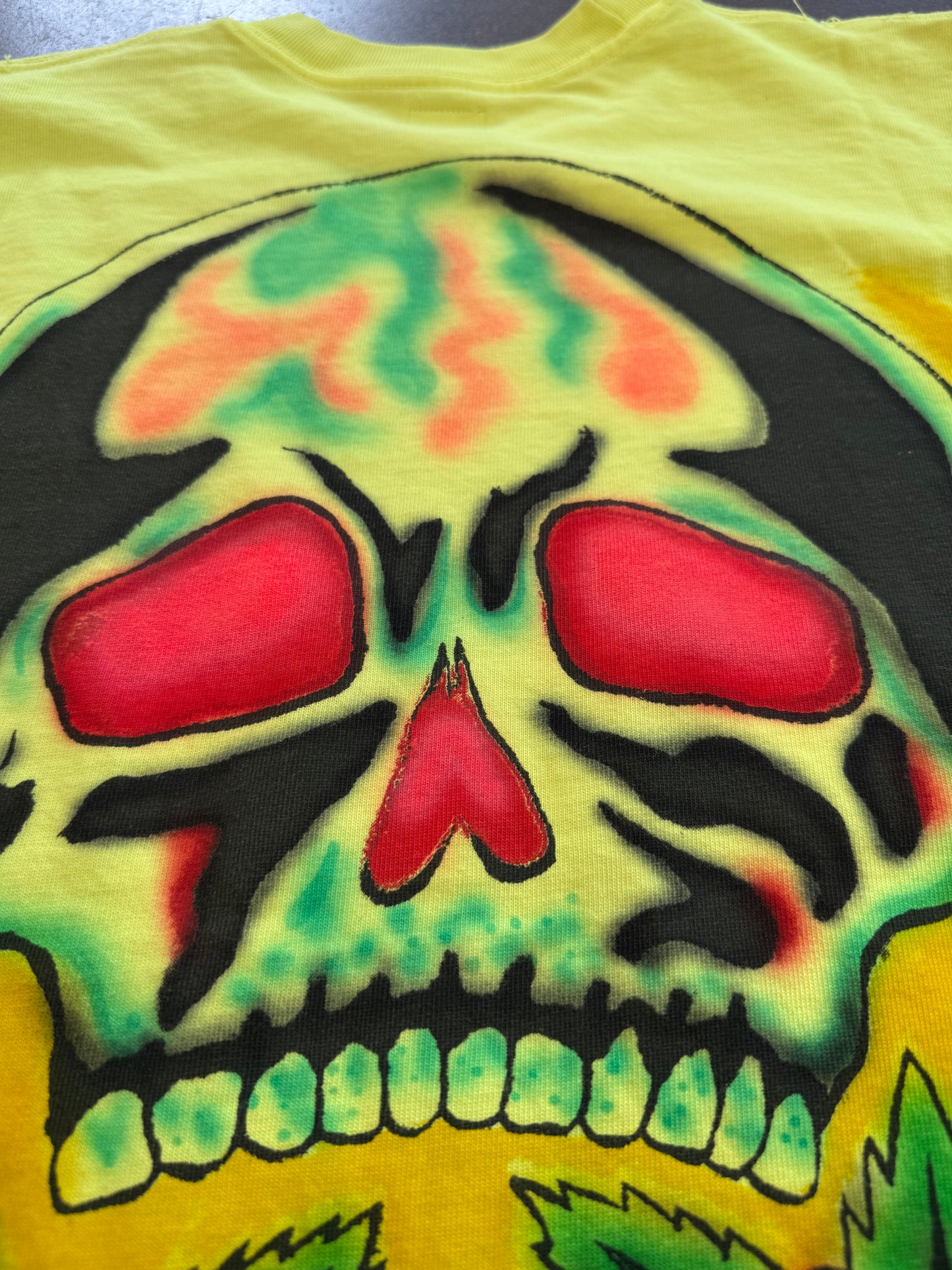 YEEZY WES LANG SKELETON L/S TEE - FROZEN YELLOW (XS)