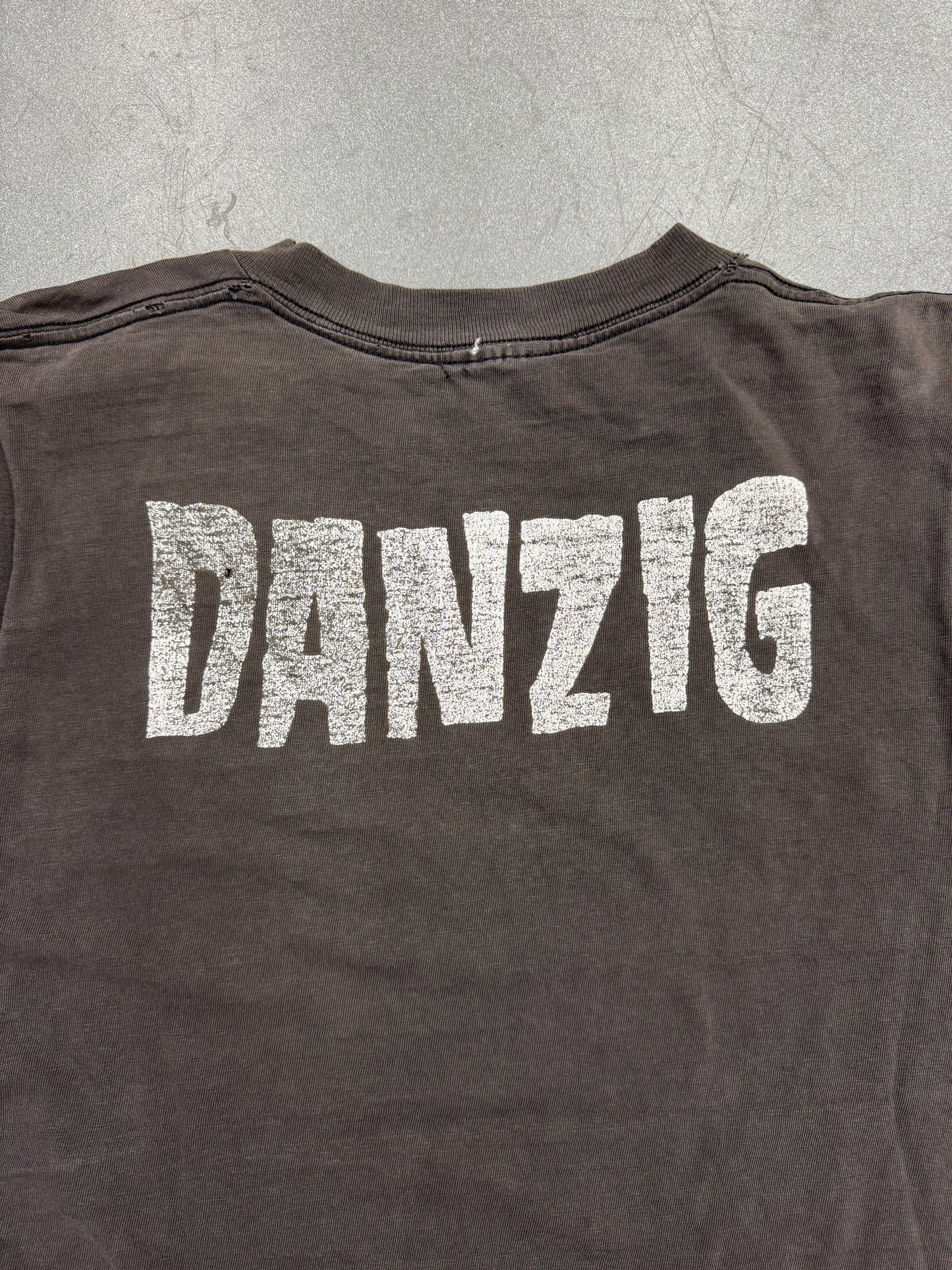 90S DANZIG SKULL LOGO CUT-OFF TEE (CUT TAG)