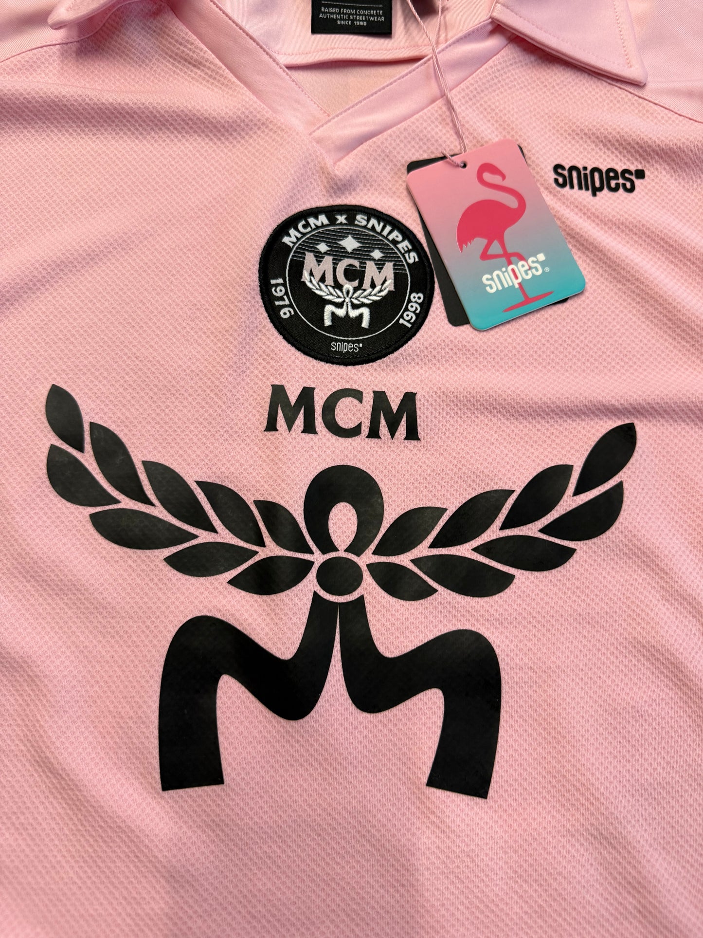SNIPES X MCM SOCCER JERSEY - PINK (M) (NEW)