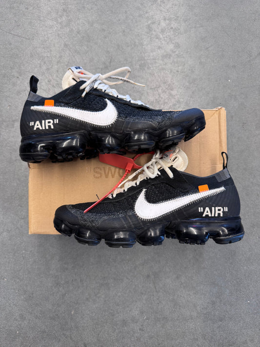 2017 SIZE 9 OFF-WHITE X NIKE THE TEN VAPORMAX (PRE OWNED WITH BOX AND ZIP TIE NO EXTRA LACES)