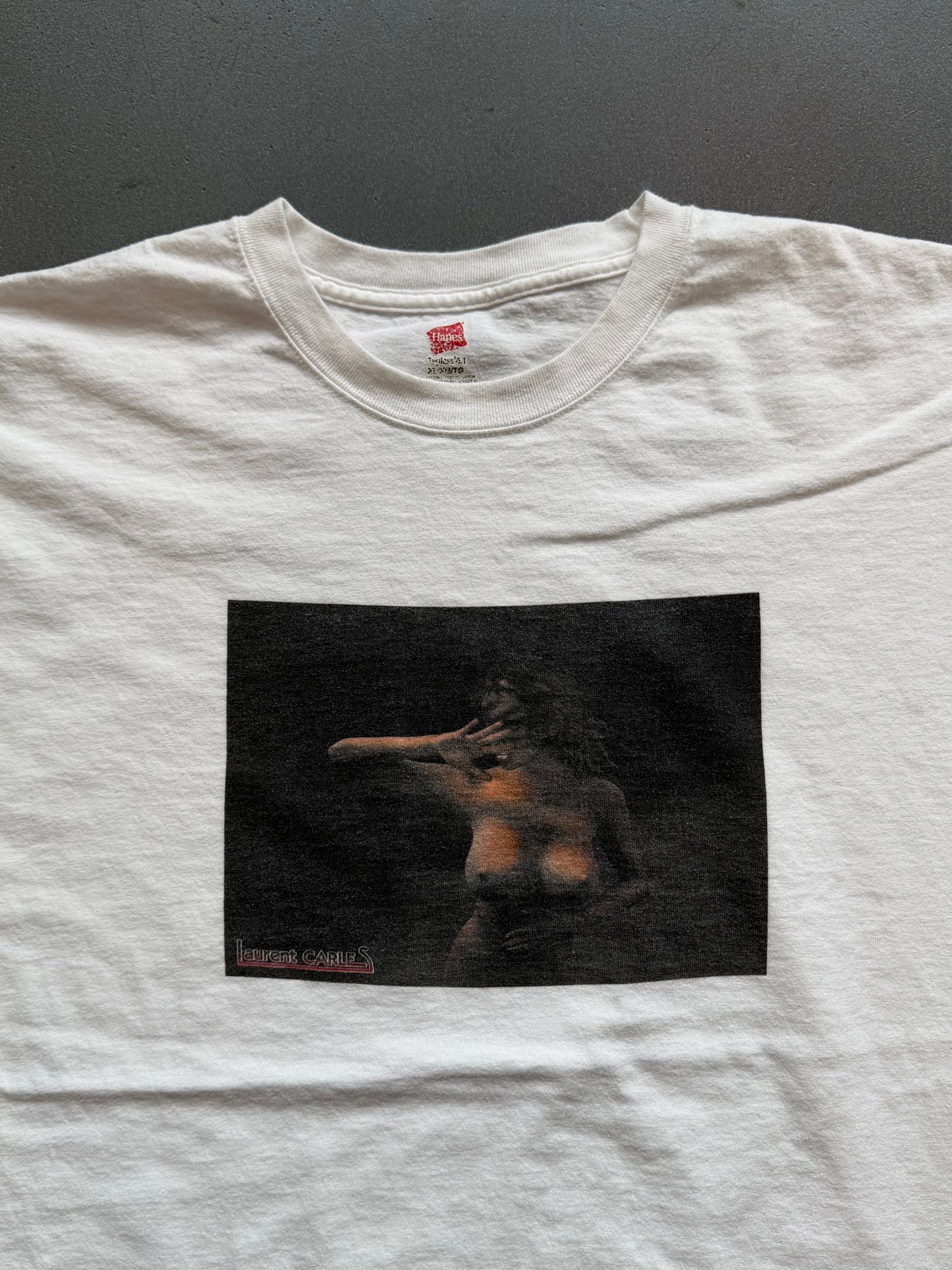 Y2K LAURENT CARLES NUDE TEE (HANES TAGLESS)