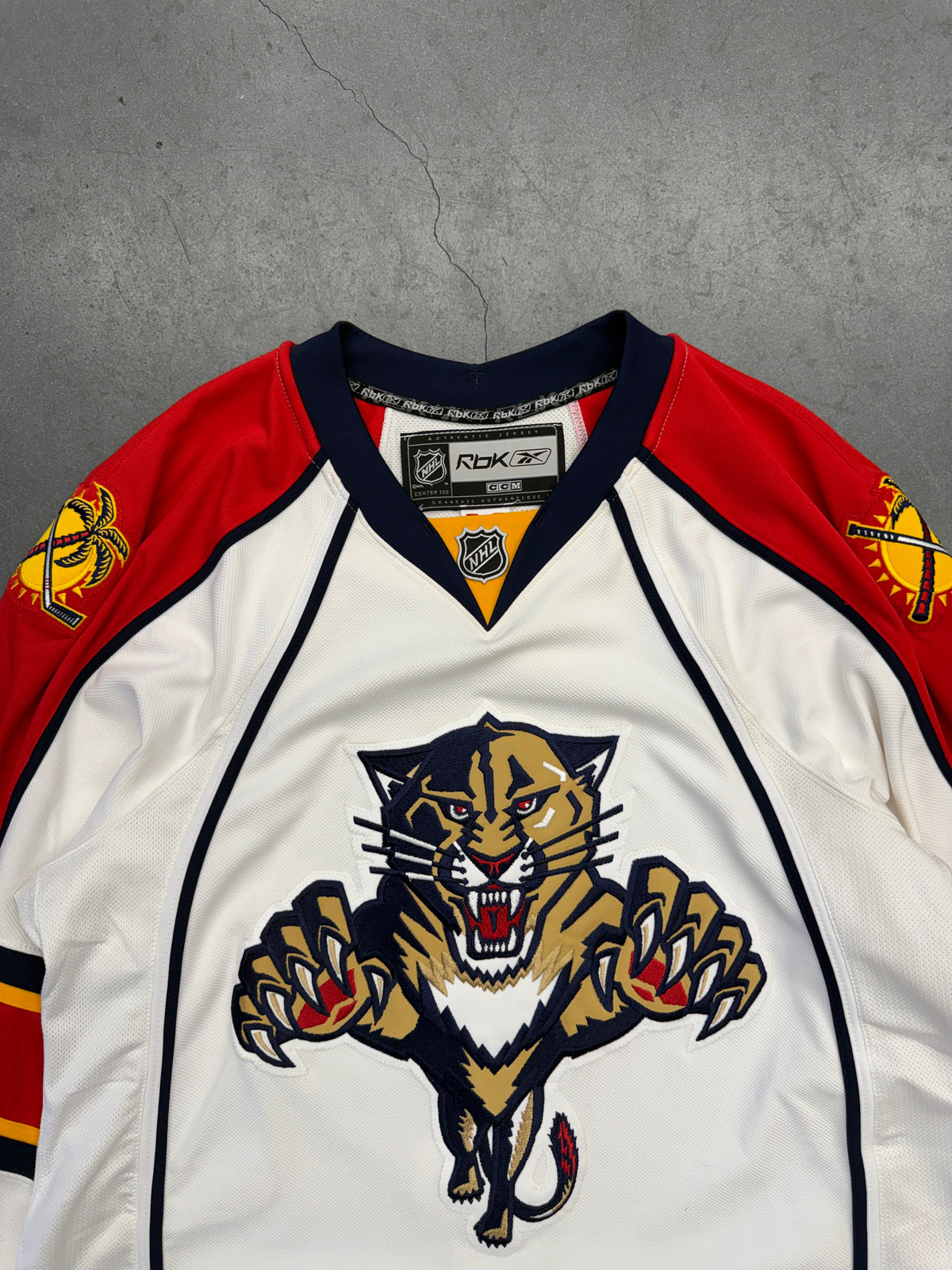 2007 FLORIDA PANTHERS NHL REEBOK CCM CENTER ICE AUTHENTIC HOCKEY JERSEY (NWT)