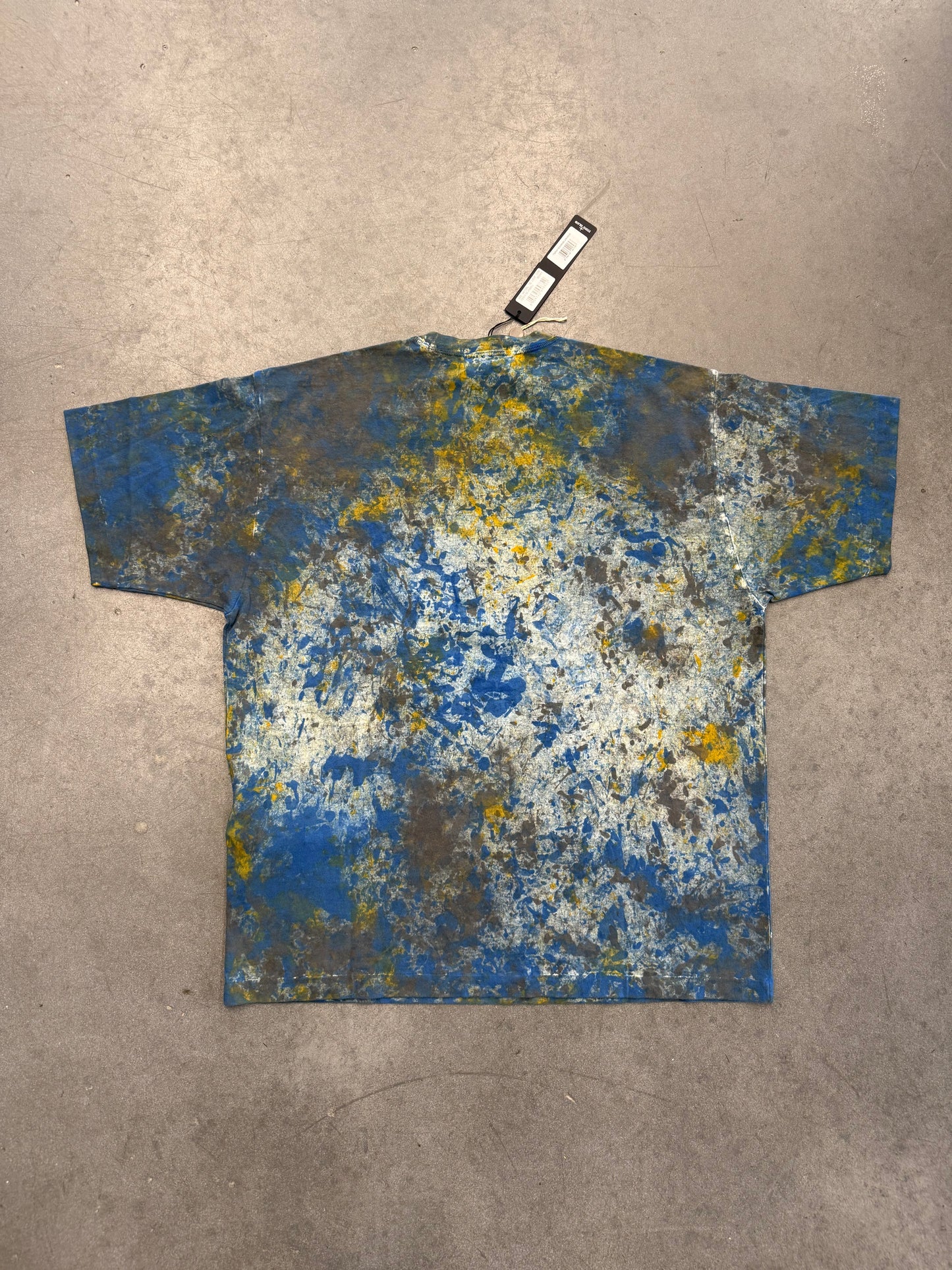 FW20 SUPREME STONE ISLAND EMBROIDERED LOGO S/S TOP - DARK BLUE (NWT)