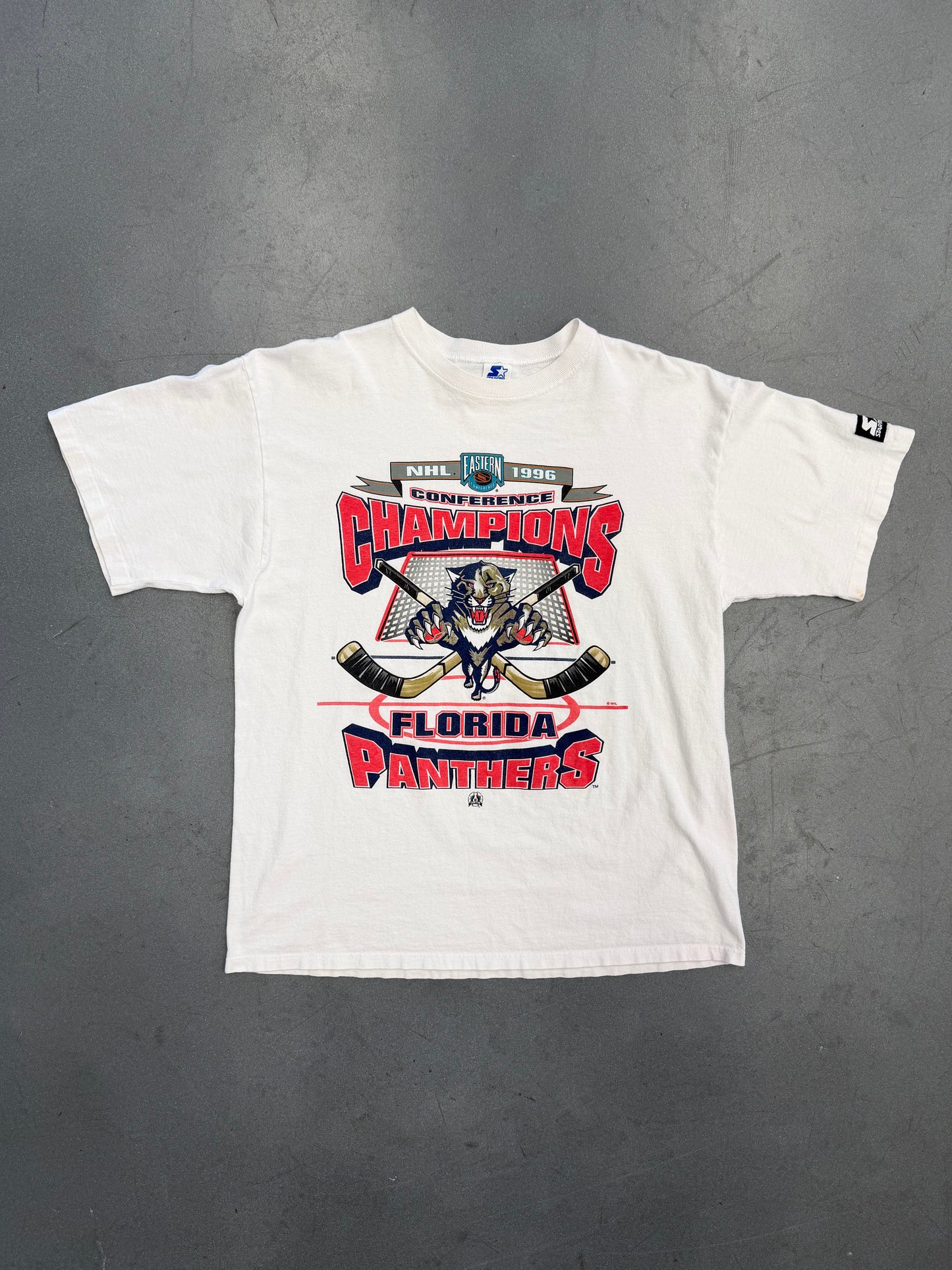 1996 FLORIDA PANTHERS EASTERN CONFERENCE CHAMPIONS TEE (STARTER TAG)
