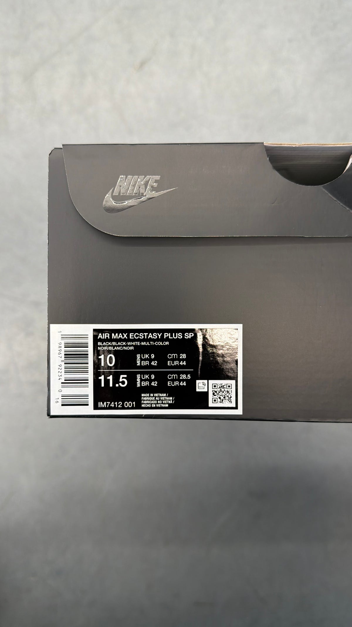FW26 SUPREME NIKE AIR MAX 2001 ECSTASY PLUS SP - BLACK