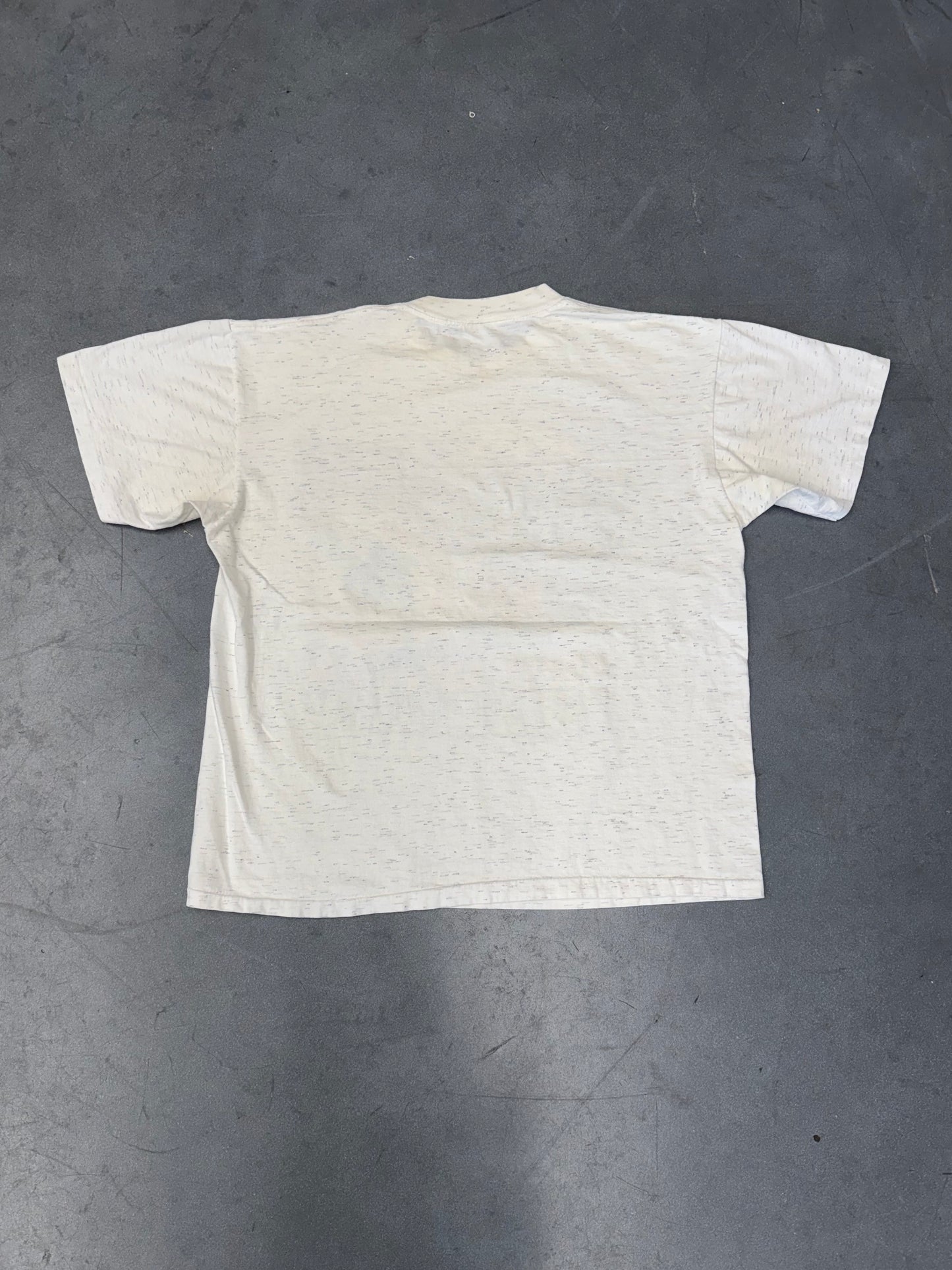 90S TRENCH MIAMI DOLPHINS CRACKLE SPELLOUT LOGO TEE