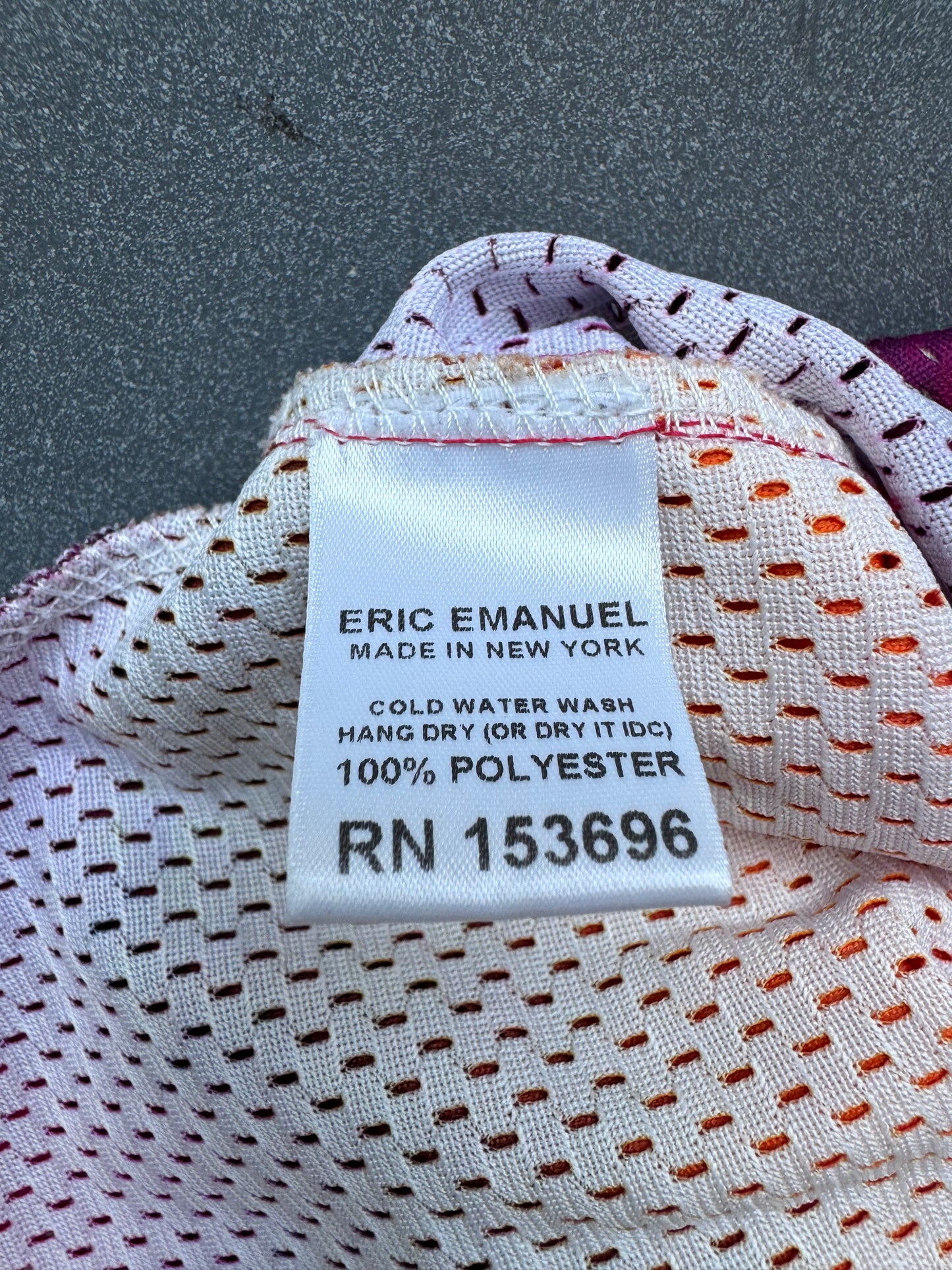 ERIC EMANUEL EE PURPLE/YELLOW/ORANGE STRIPE SHORTS