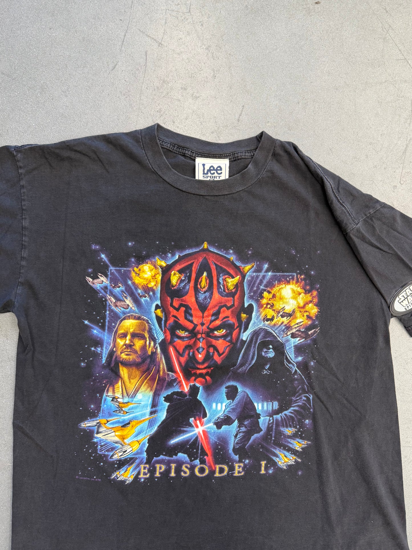 1999 STAR WARS EPISODE 1 MOVIE PROMO TEE (LEE SPORT TAG)