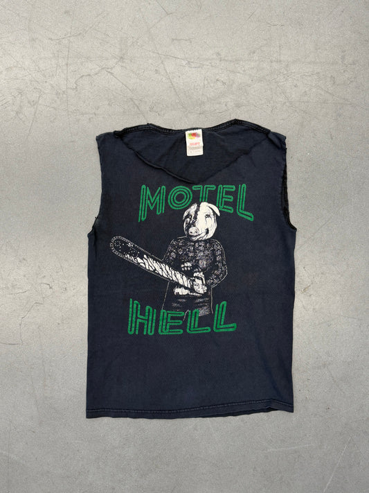 Y2K MOTEL HELL PIG CHAINSAW CUTOFF TEE (FOTL TAG)